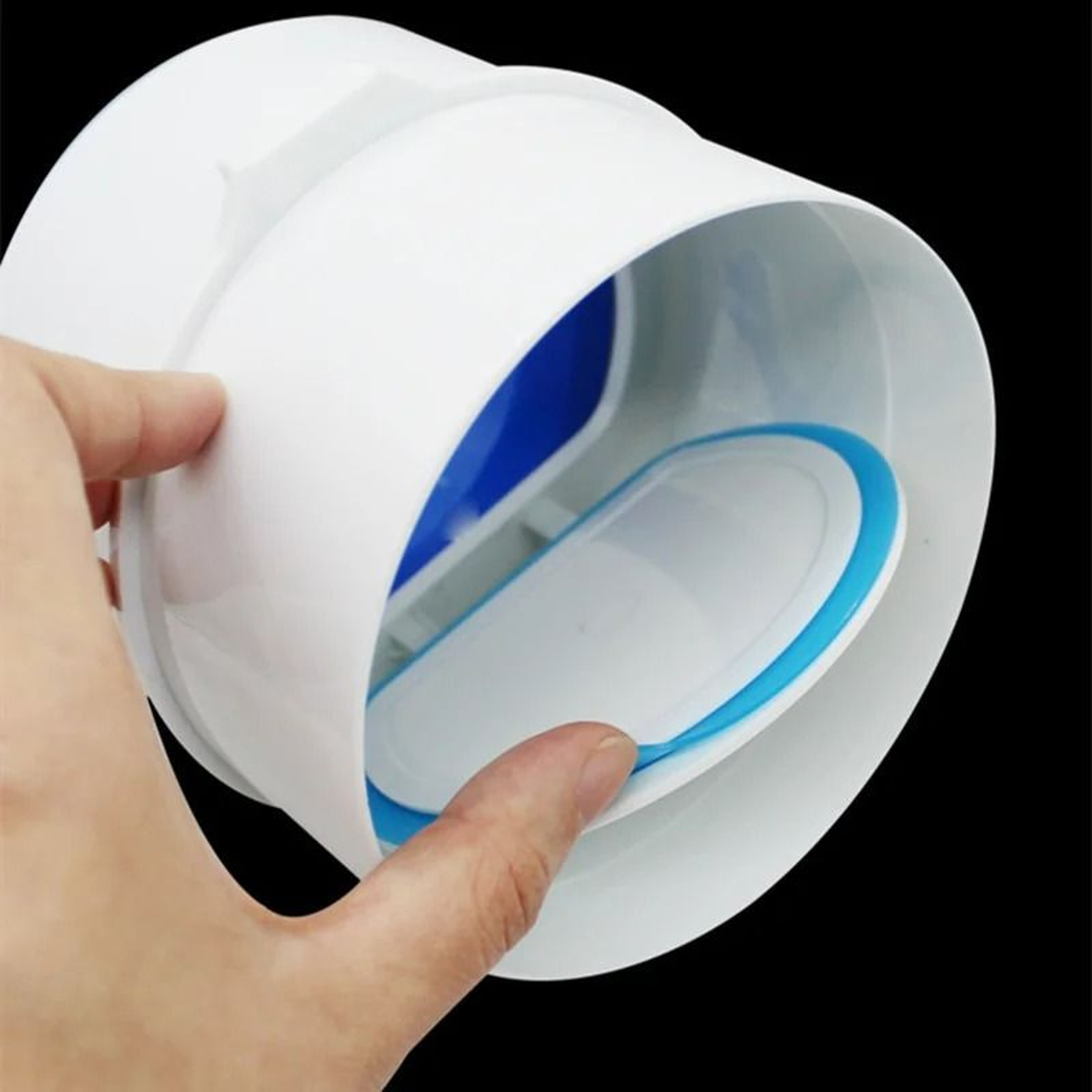 PVC Exhaust Fan Backdraft Damper  Air Duct Check Valve 3