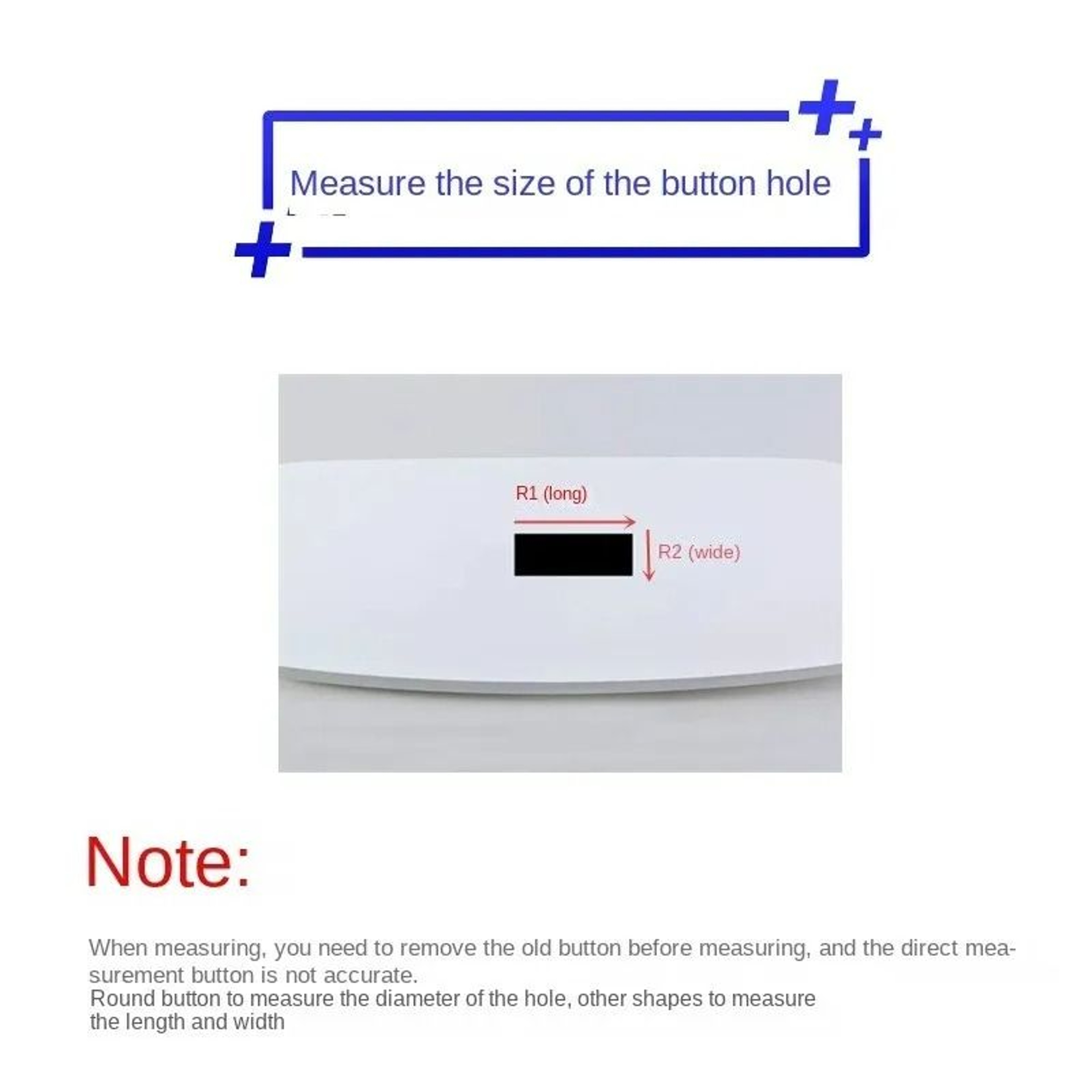 Rectangular Dual Flush Toilet Tank Push Button  Drain Switch 1
