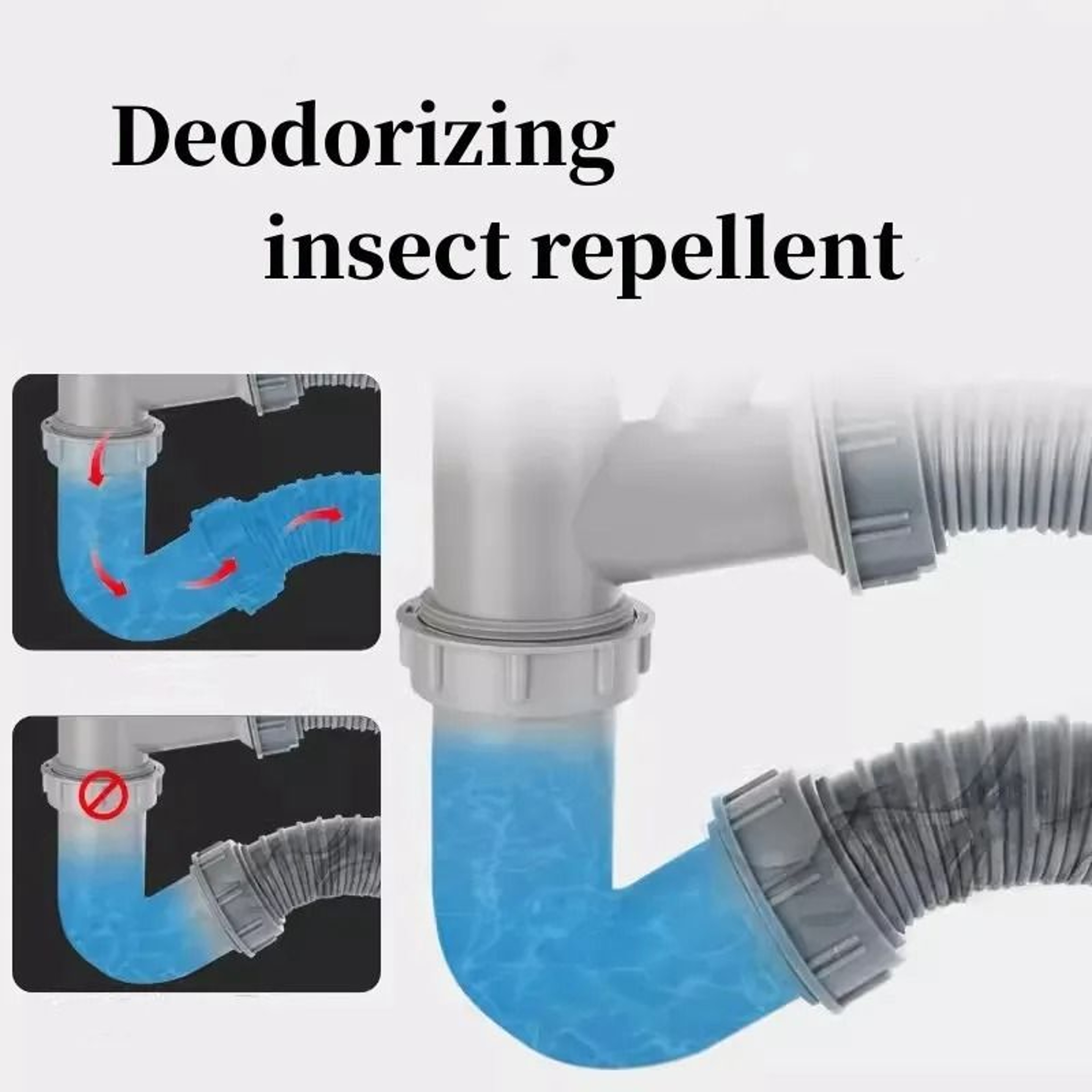 YShaped Sink Drain Pipe Adapter  Branch Connector 2