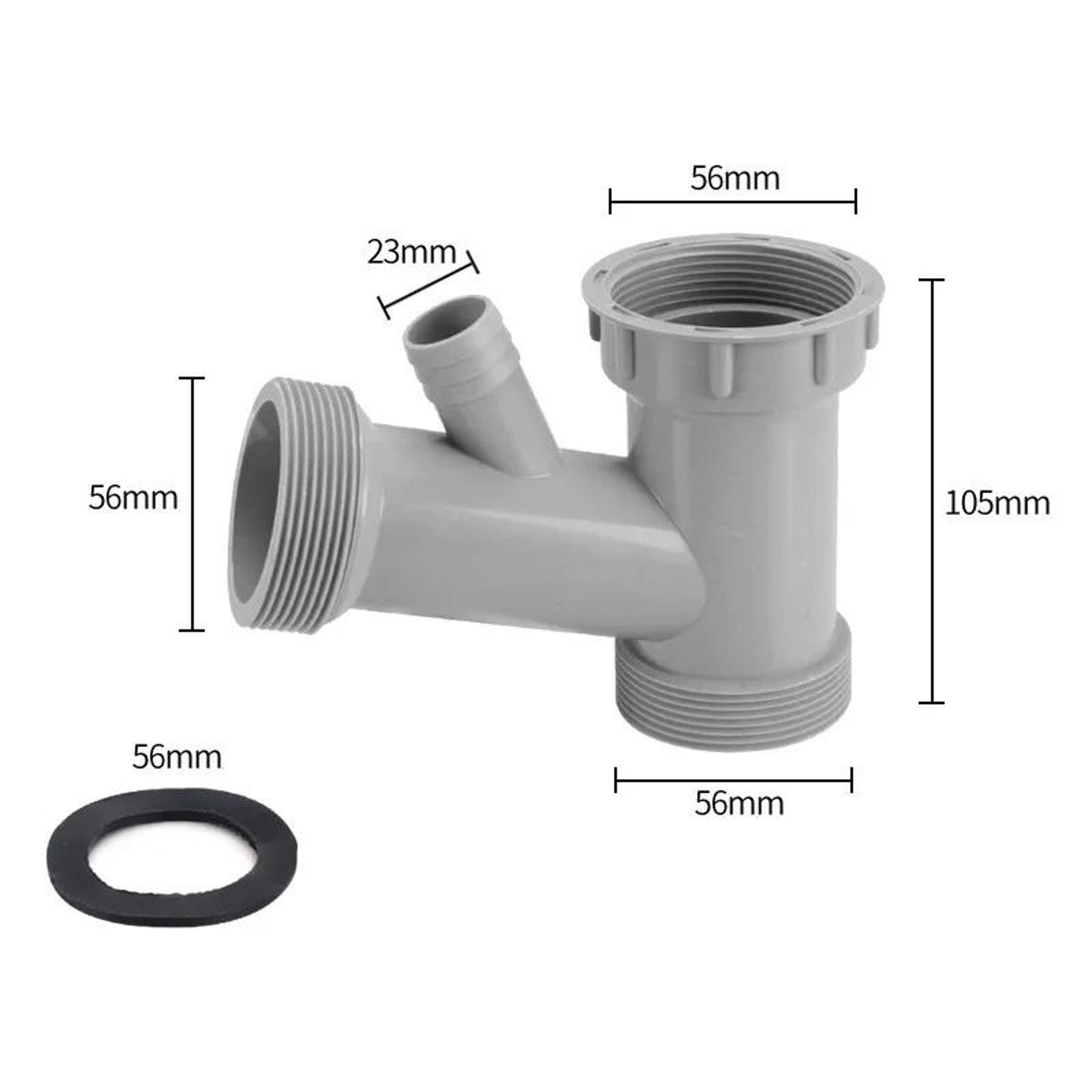 YShaped Sink Drain Pipe Adapter  Branch Connector 13