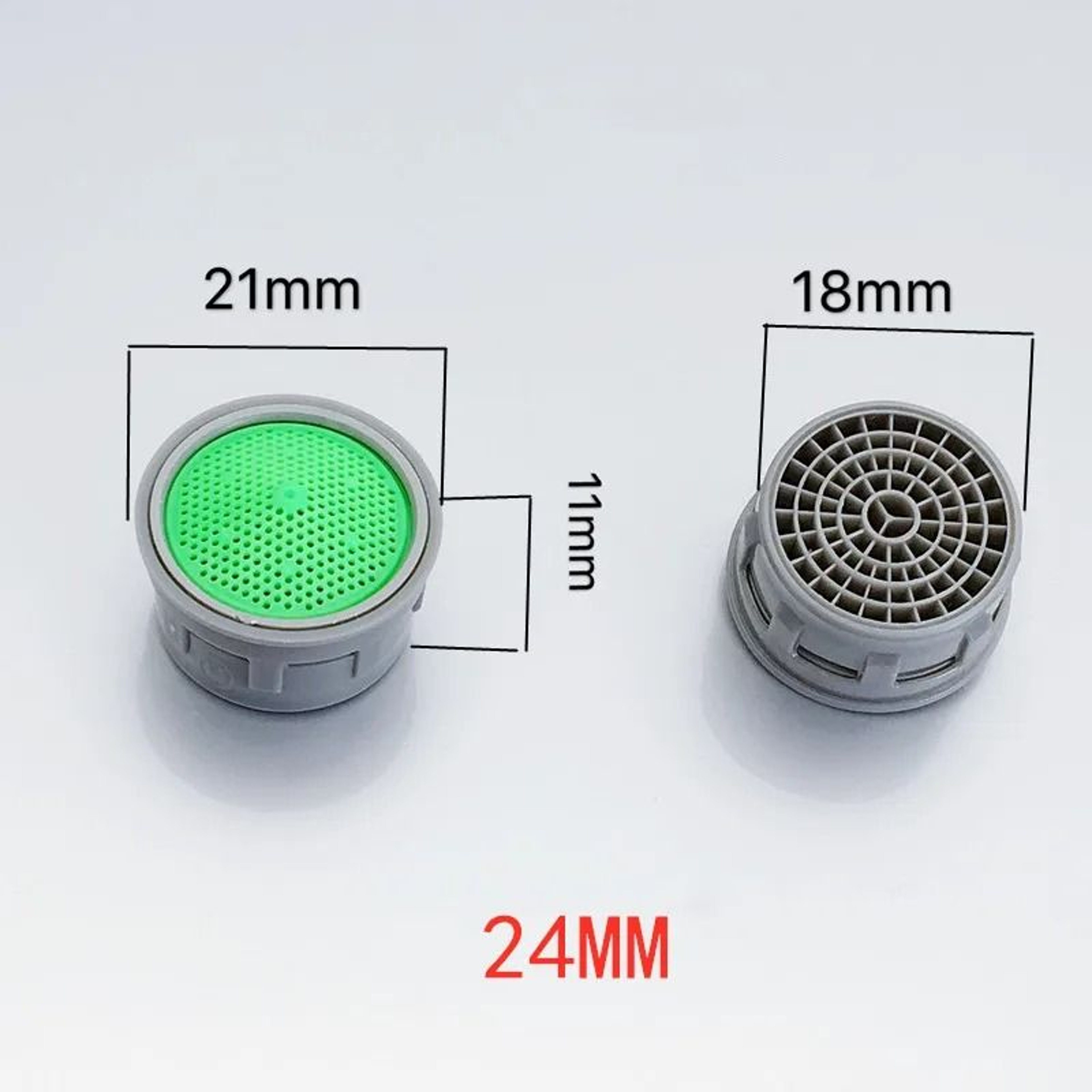 2Pack WaterSaving Chrome Faucet Aerator  AntiSplash Filter Diffuser Nozzle 6
