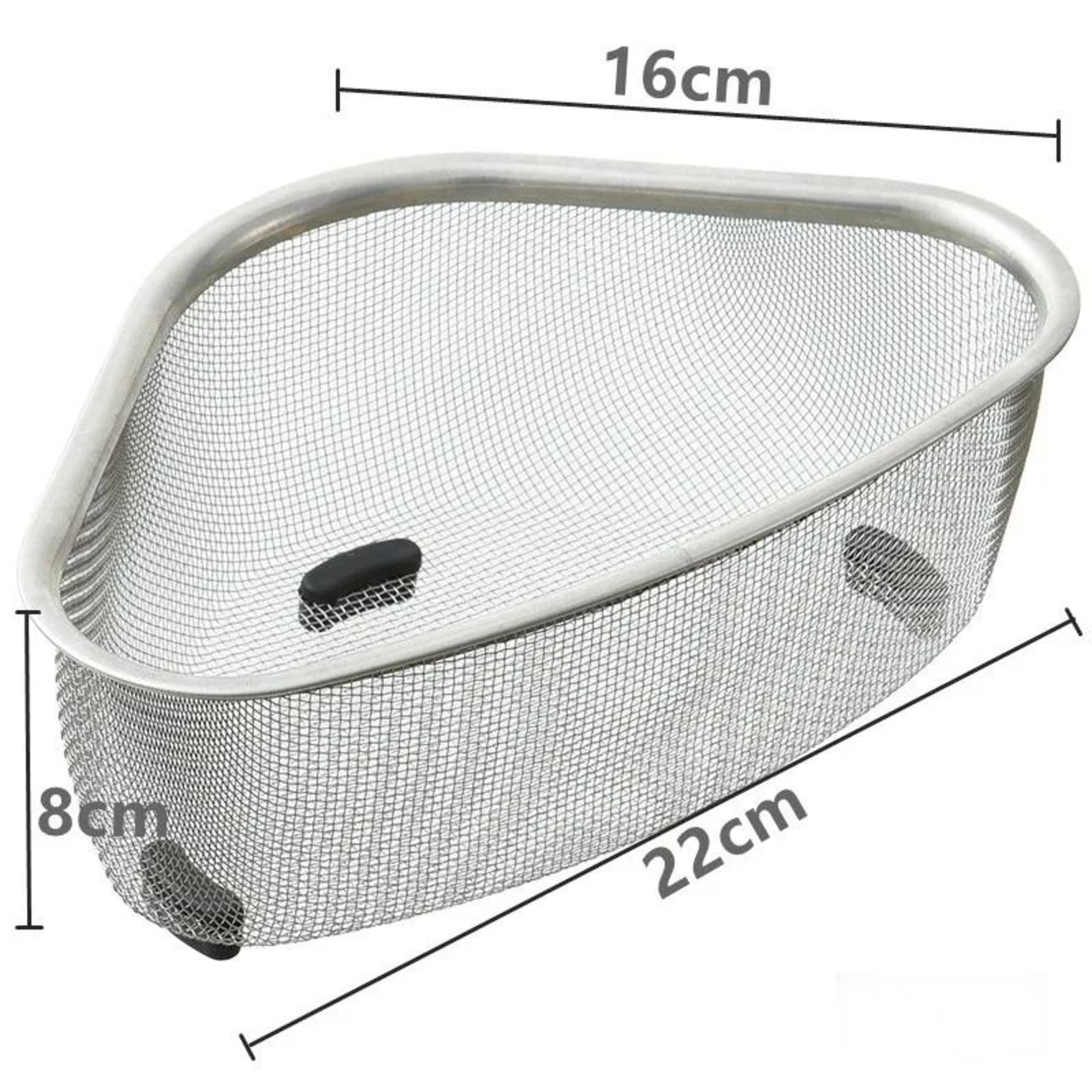 Stainless Steel Triangle Kitchen Sink Corner Drain Basket  Storage Strainer 7