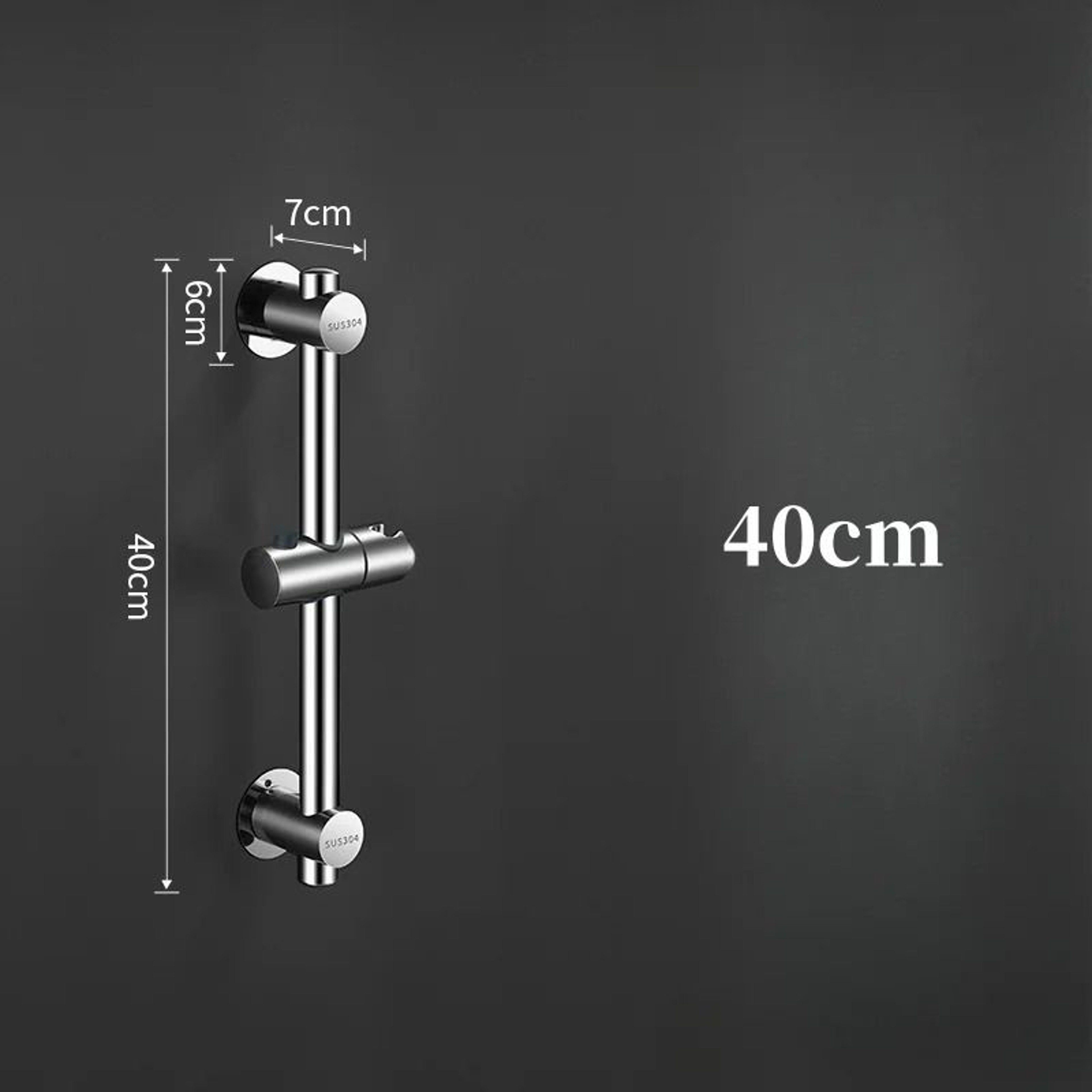 WallMounted Adjustable Shower Slide Bar Rail With Extension Hand Shower Holder 7