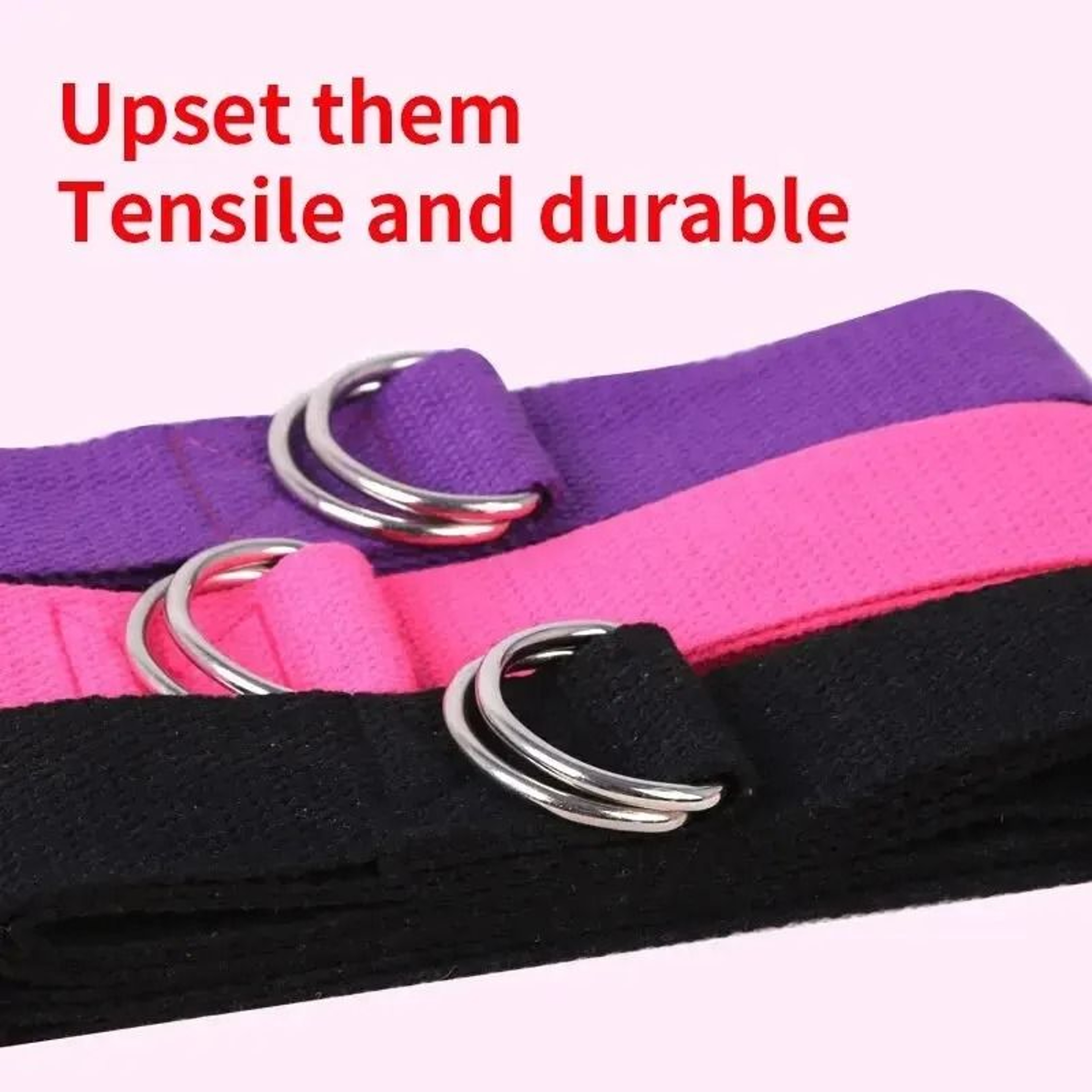Adjustable Cotton Yoga Strap With DRing Buckle For Daily Stretching 4
