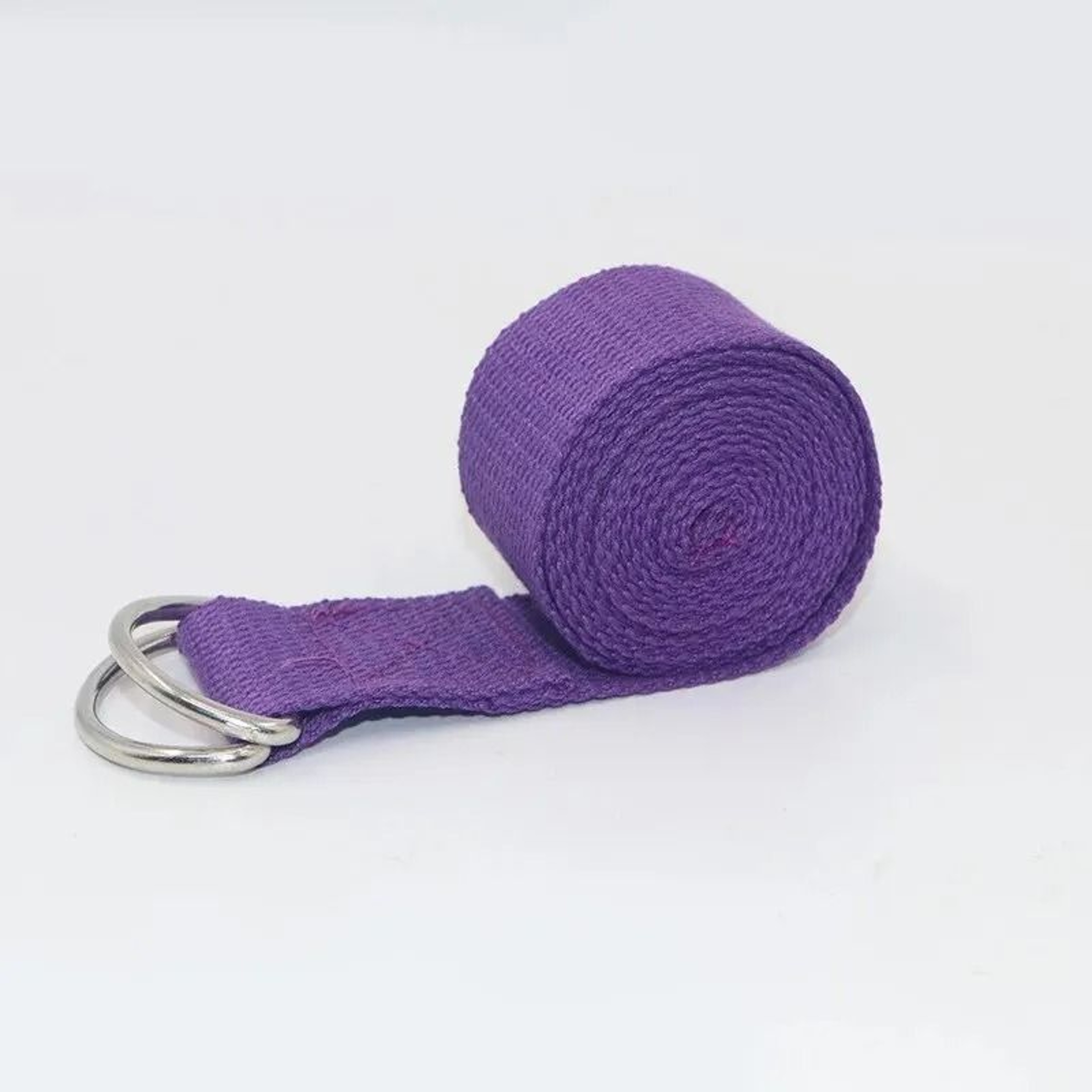 Adjustable Cotton Yoga Strap With DRing Buckle For Daily Stretching 10
