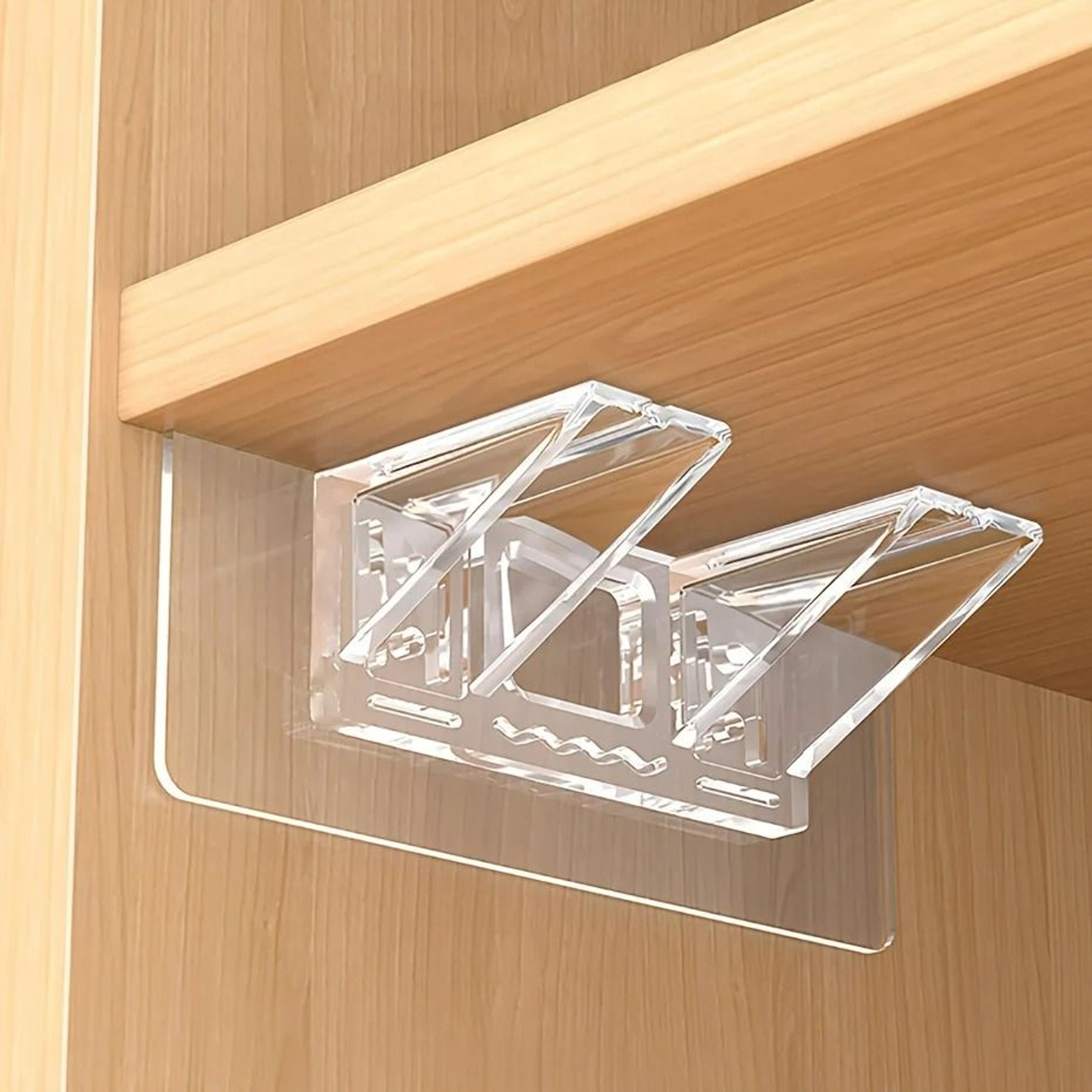 SelfAdhesive Cabinet Shelf Support Peg Clips 6 Pack 0