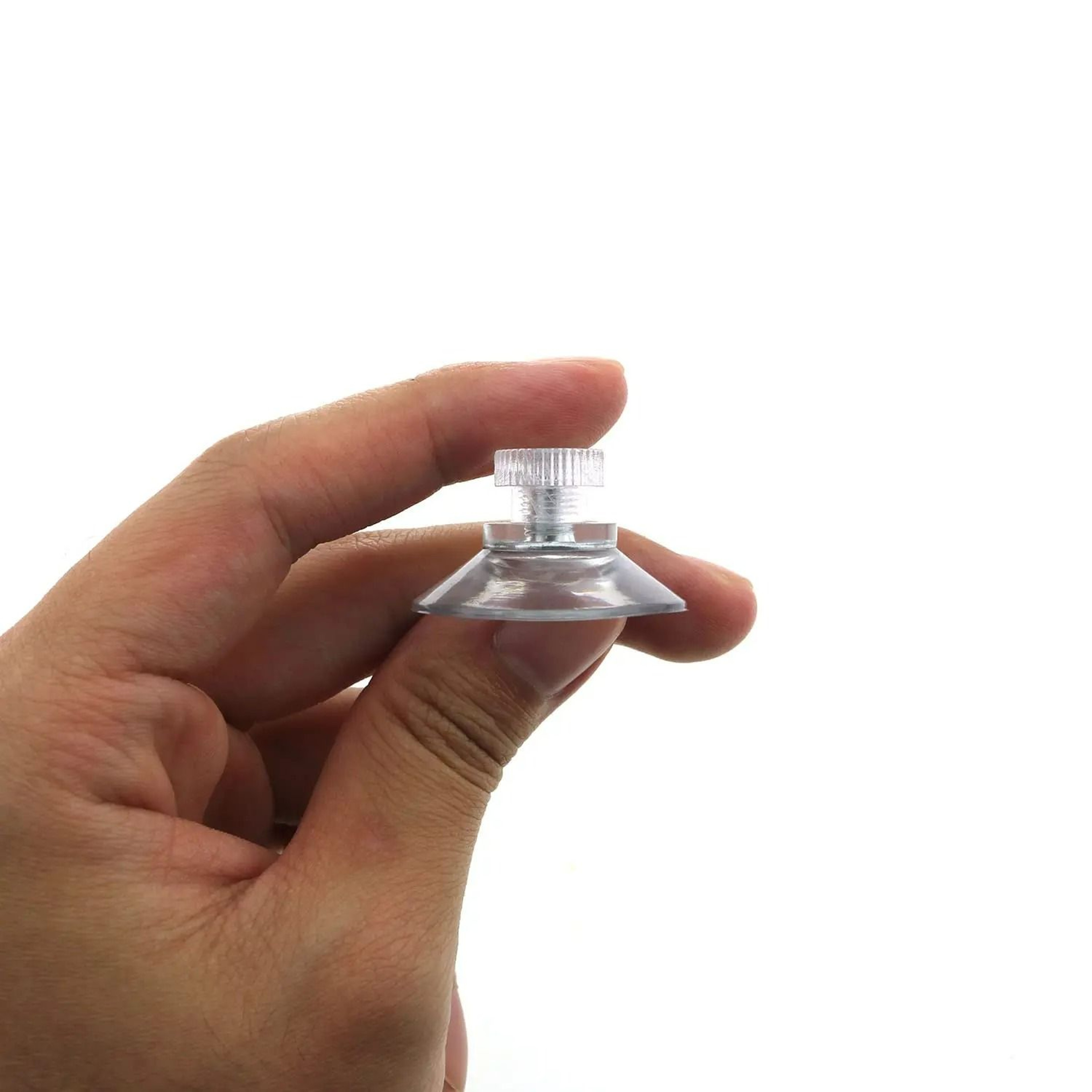 Clear PVC Vacuum Suction Cups With Threaded Screws 10Piece Set 1