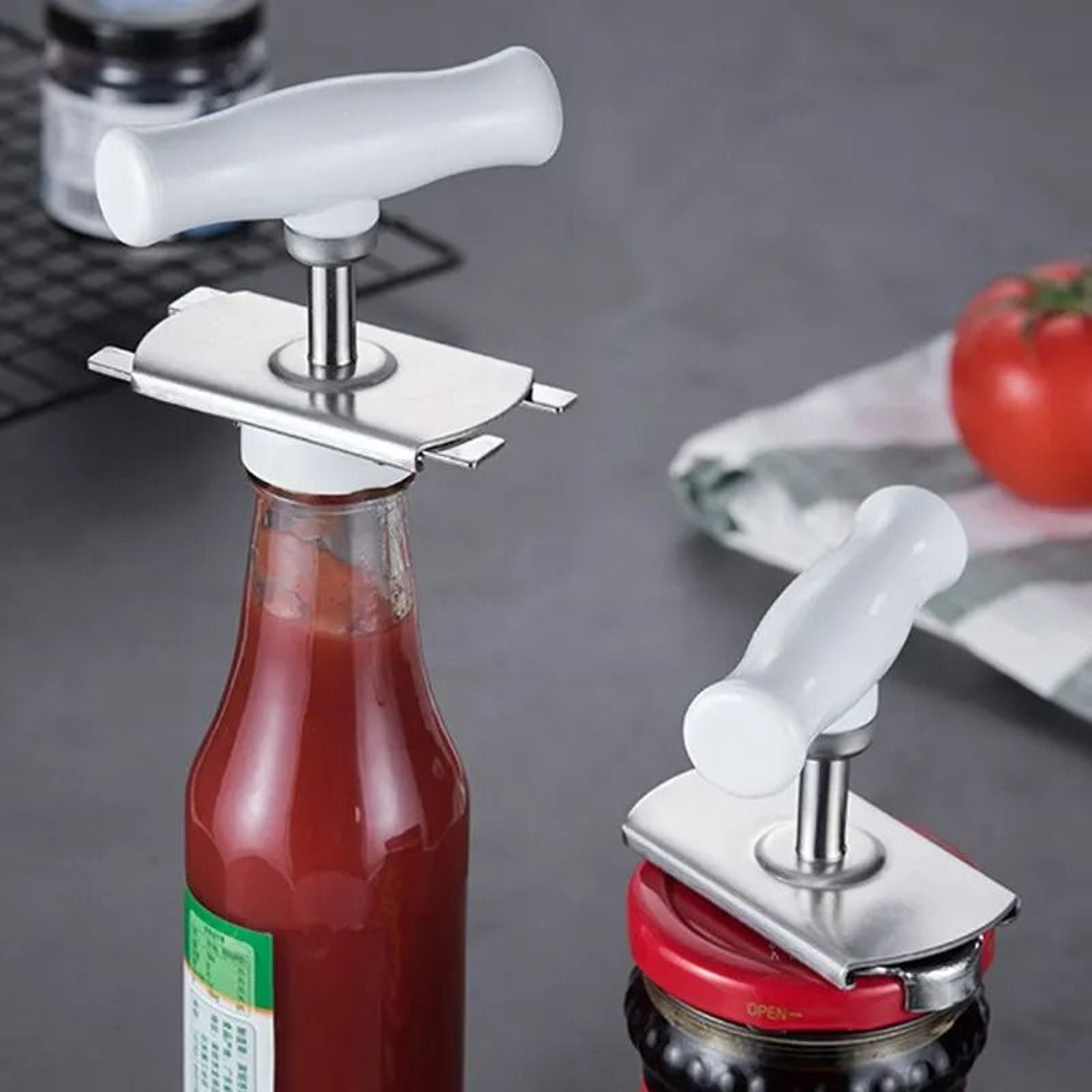 Adjustable Stainless Steel Jar  Can Lid Opener 1