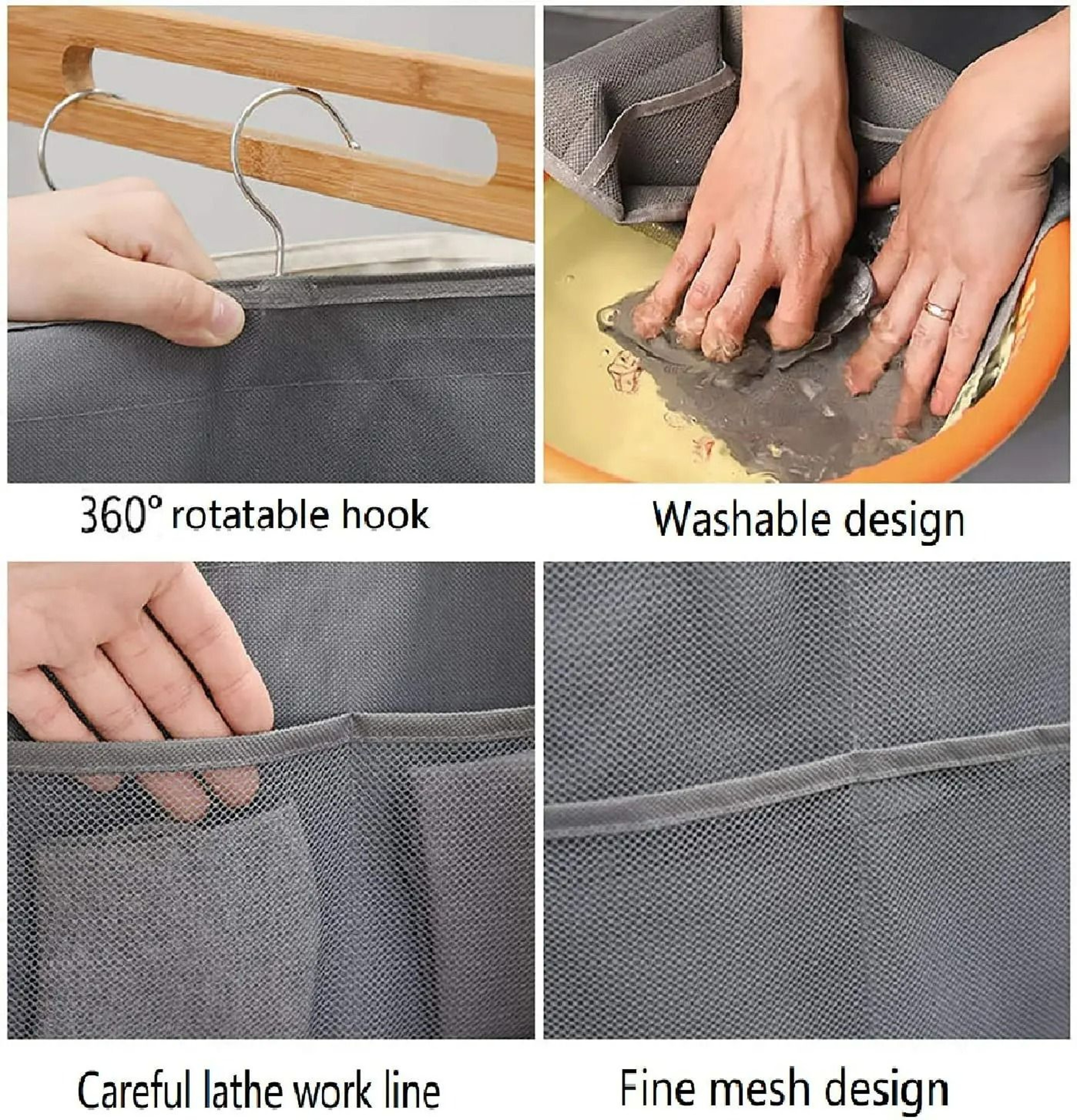 DualSided Hanging Closet Organizer For Underwear  Socks 3