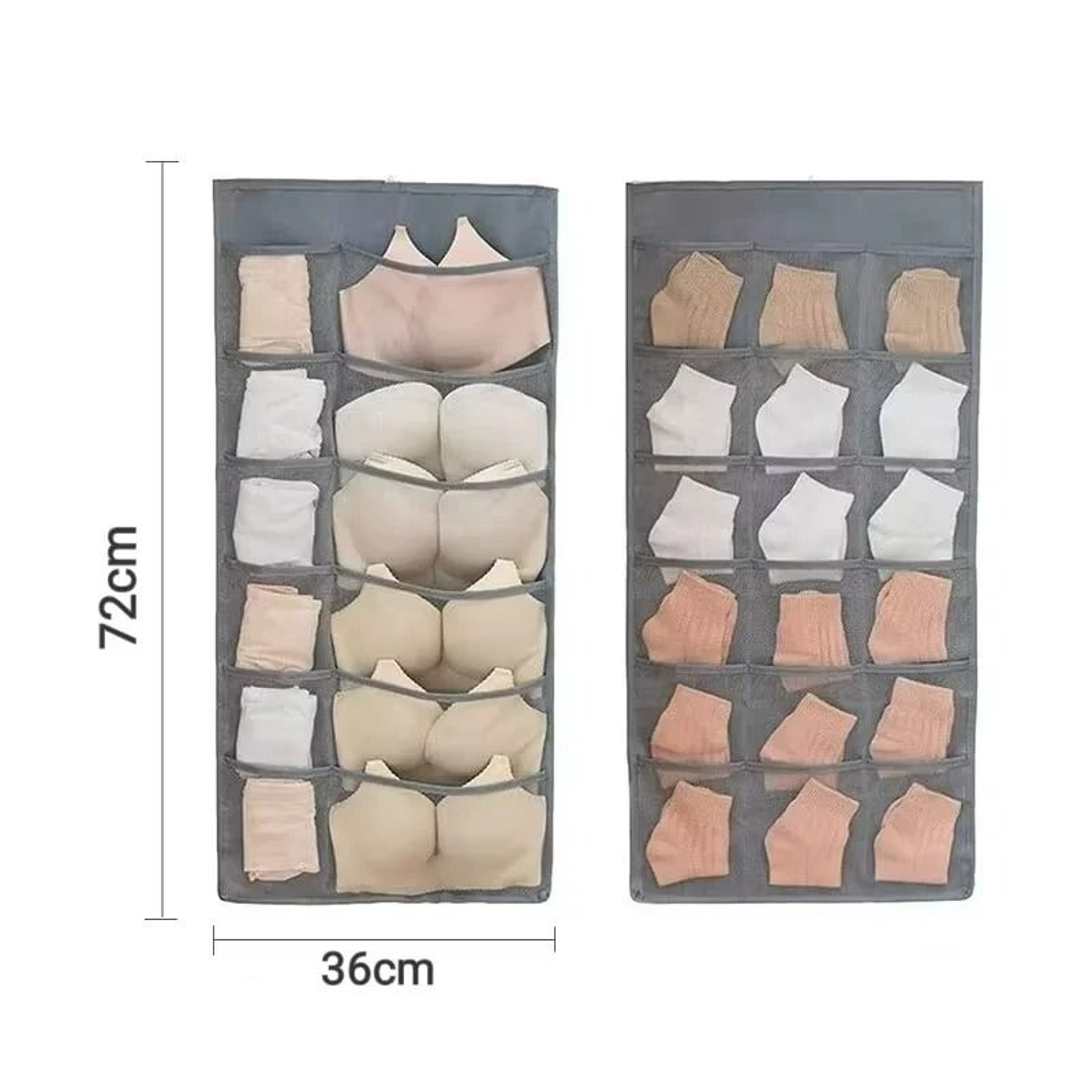 DualSided Hanging Closet Organizer For Underwear  Socks 6