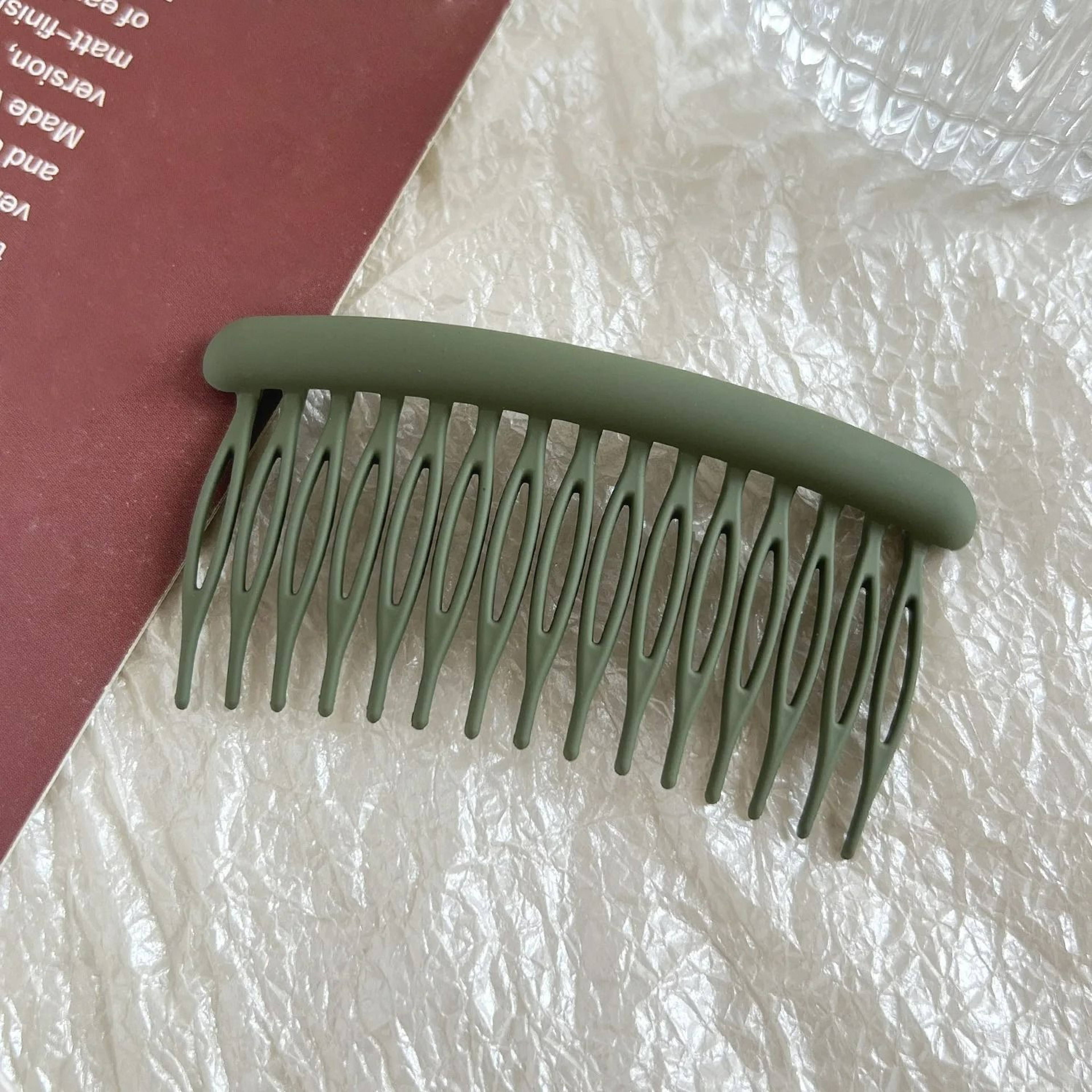 Matte NonSlip Side Hair Fork Stick Comb 7