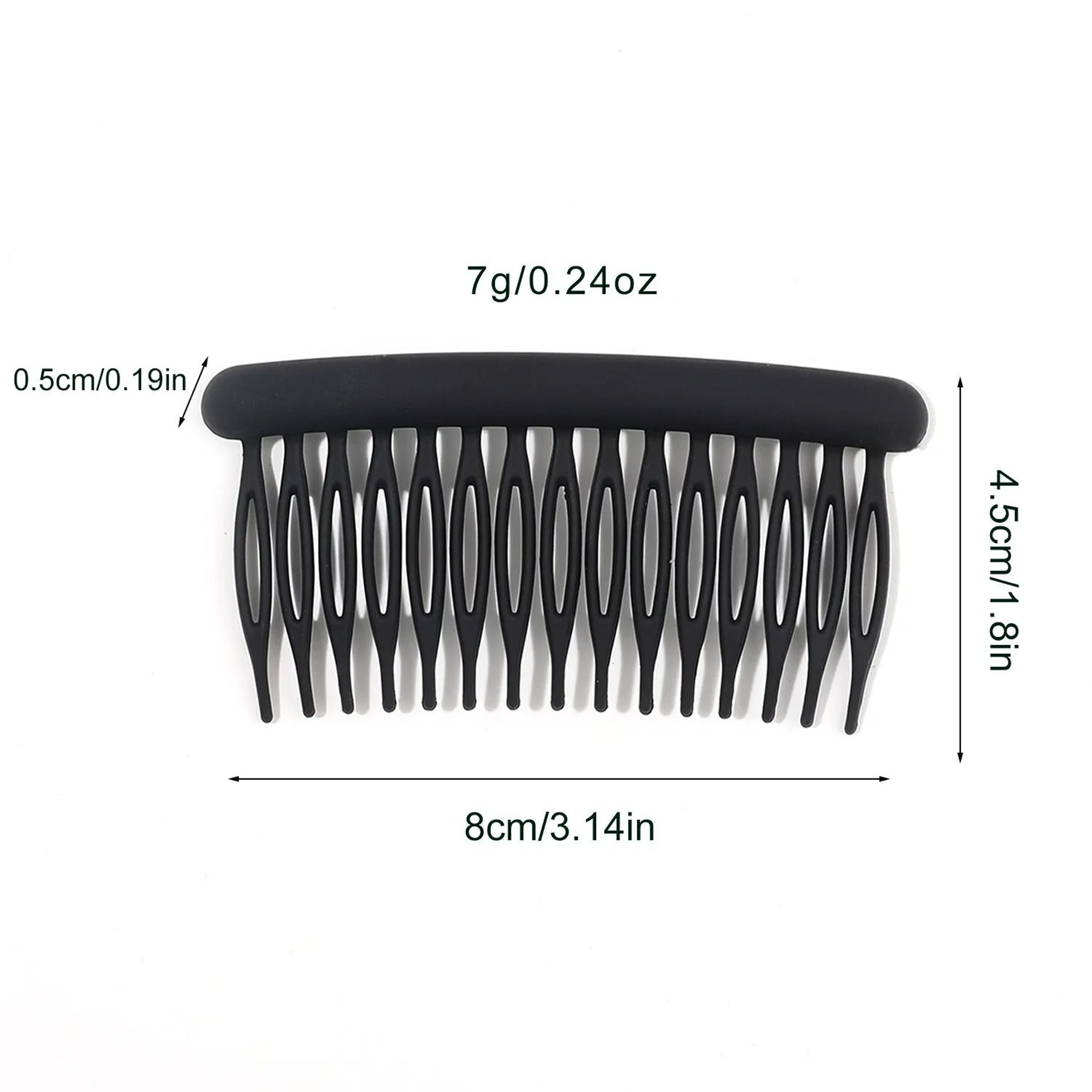Matte NonSlip Side Hair Fork Stick Comb 6