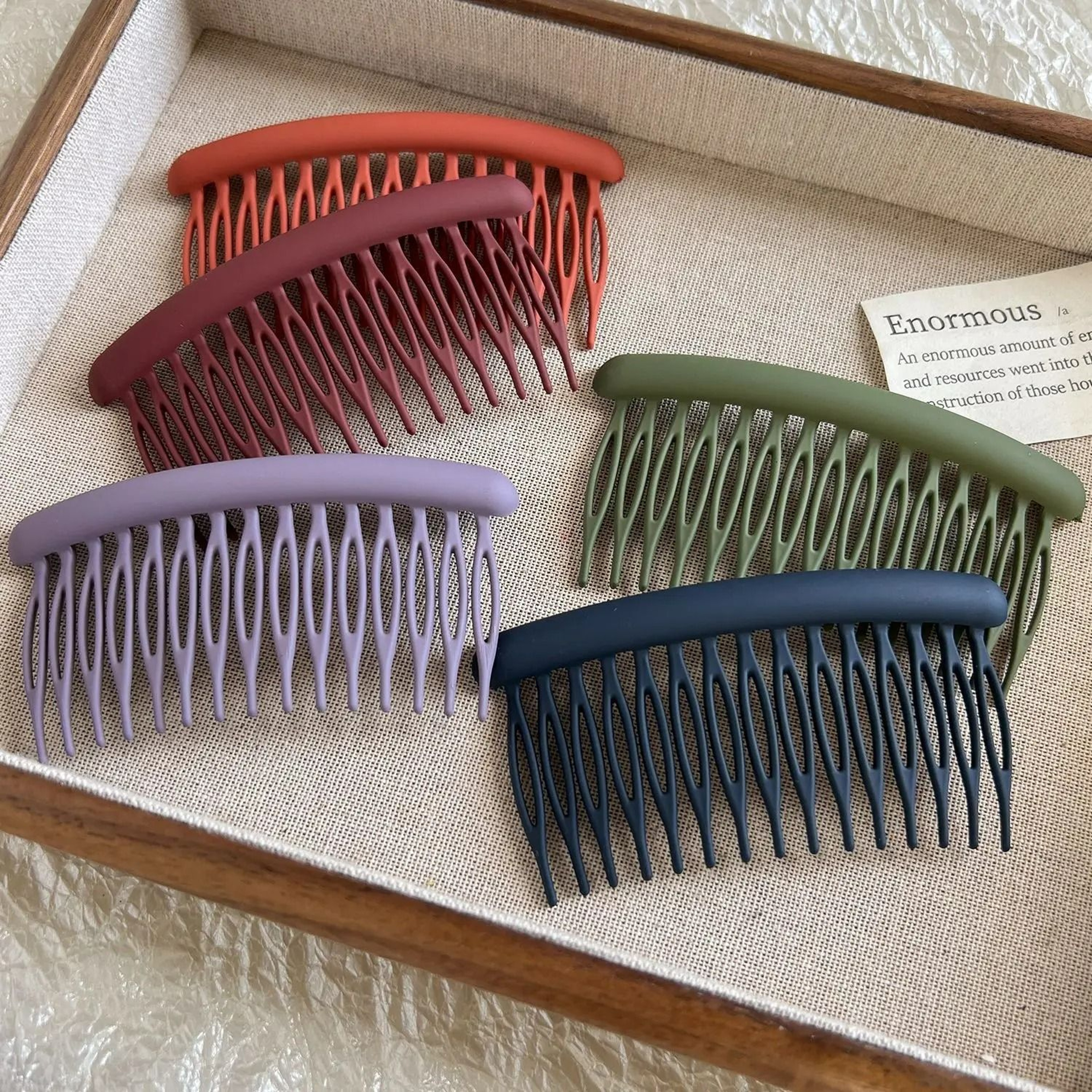 Matte NonSlip Side Hair Fork Stick Comb 4