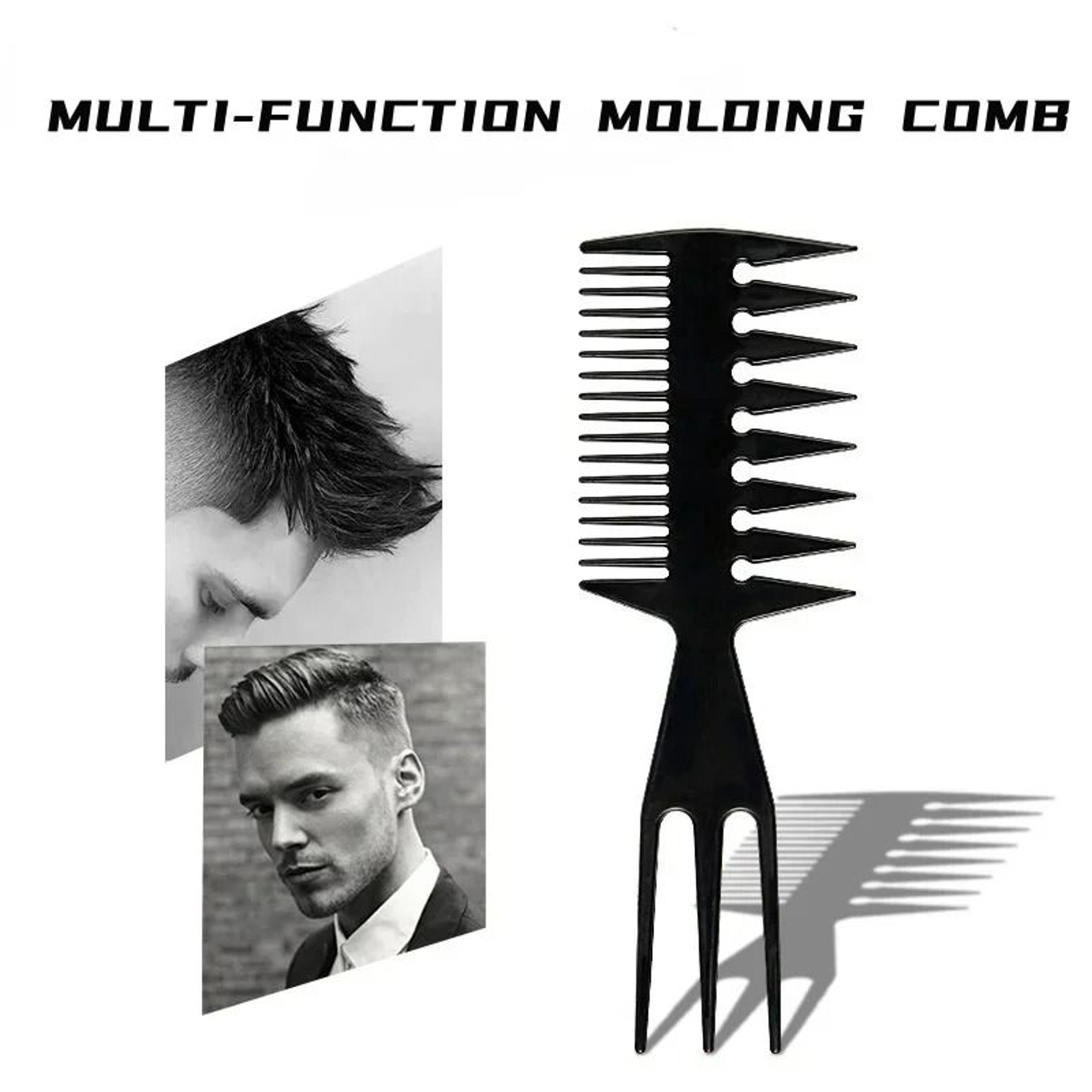 DoubleSided Fishbone Hair Styling  Sectioning Comb 1