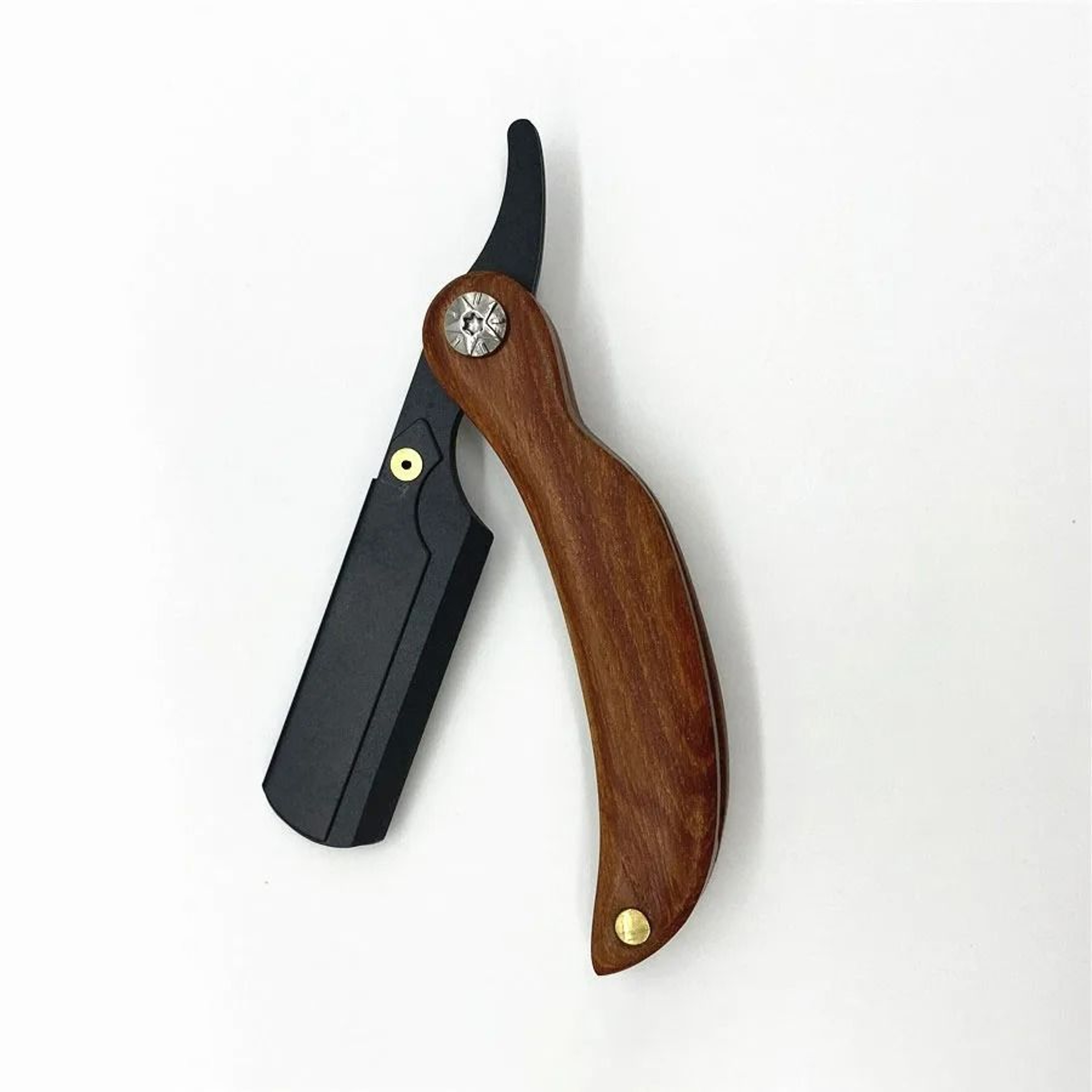 Mens Mini Compact Stainless Steel Folding Barber Straight Razor 3