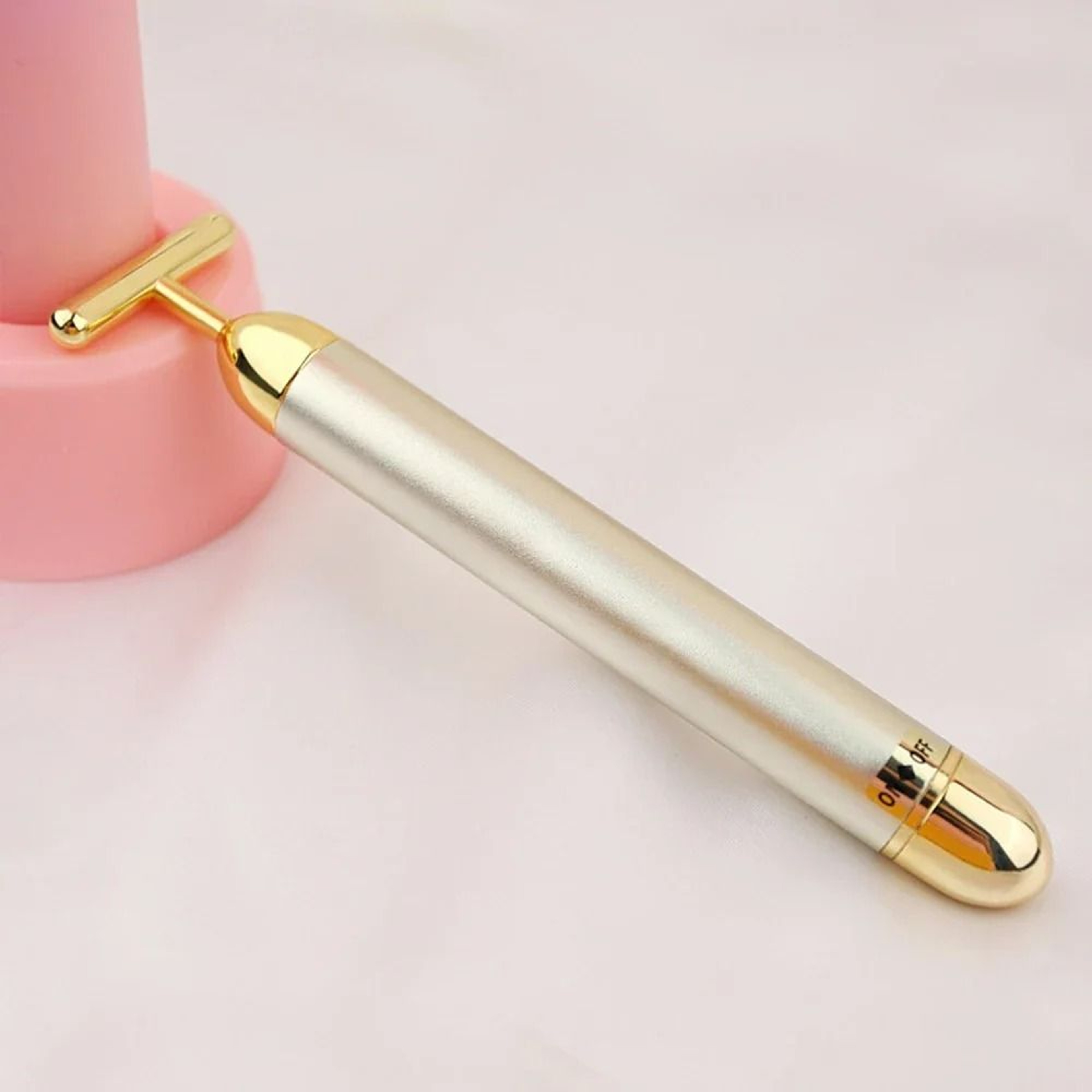 24K Gold Pulse Facial Massager  Skin Firming Beauty Bar 9