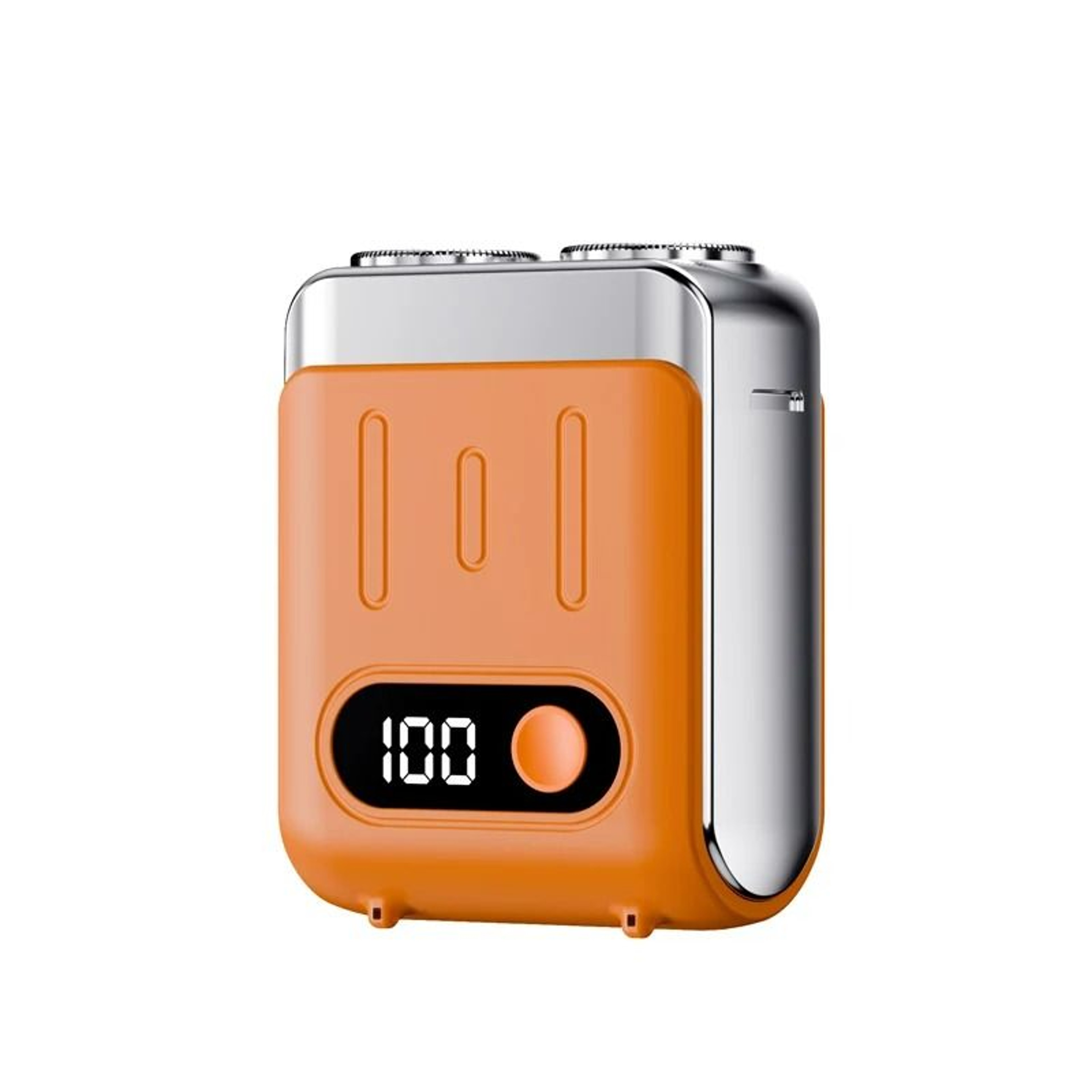 Mini Portable Smart Electric Shaver With Digital Power Display  Dual Rotary Blades 6