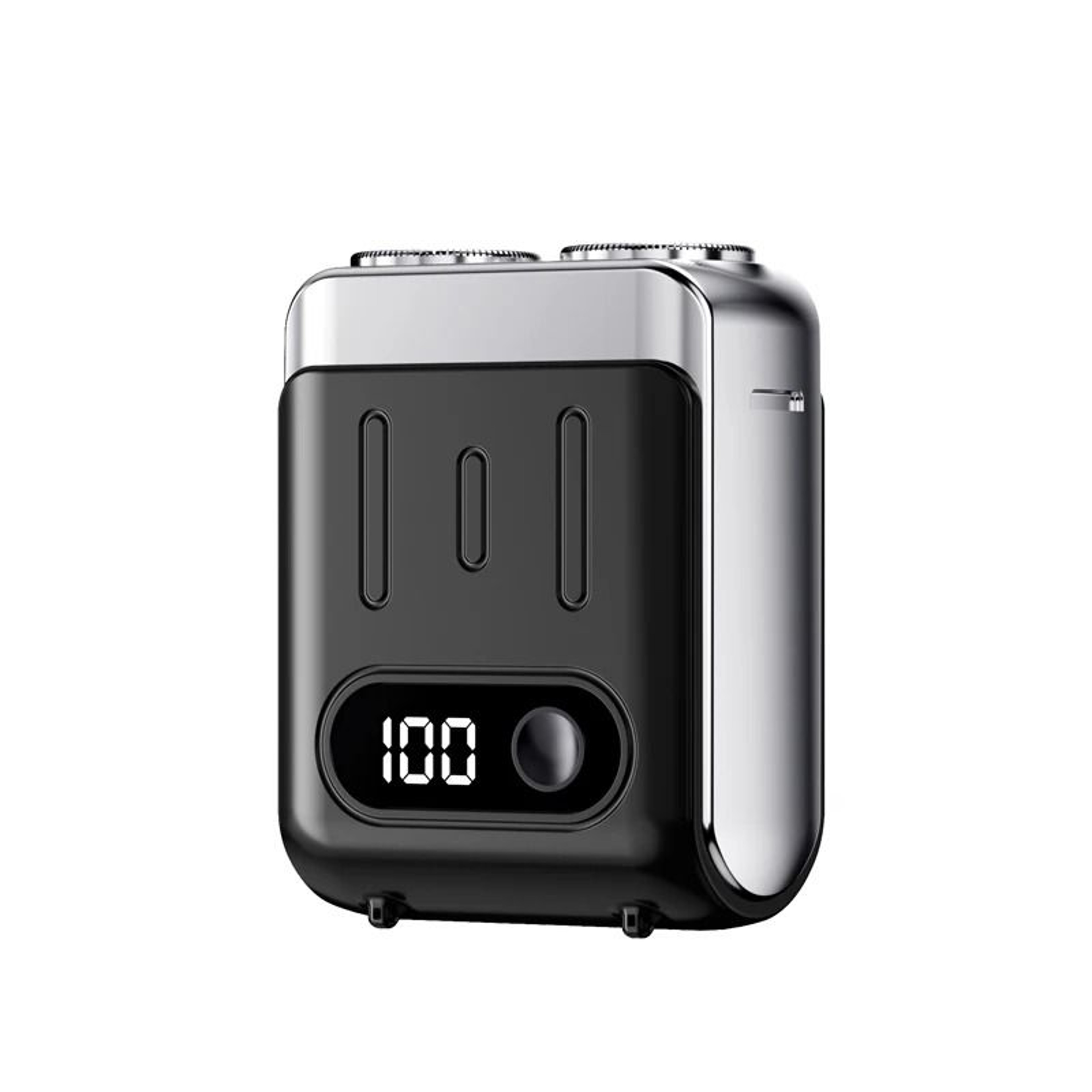 Mini Portable Smart Electric Shaver With Digital Power Display  Dual Rotary Blades 9