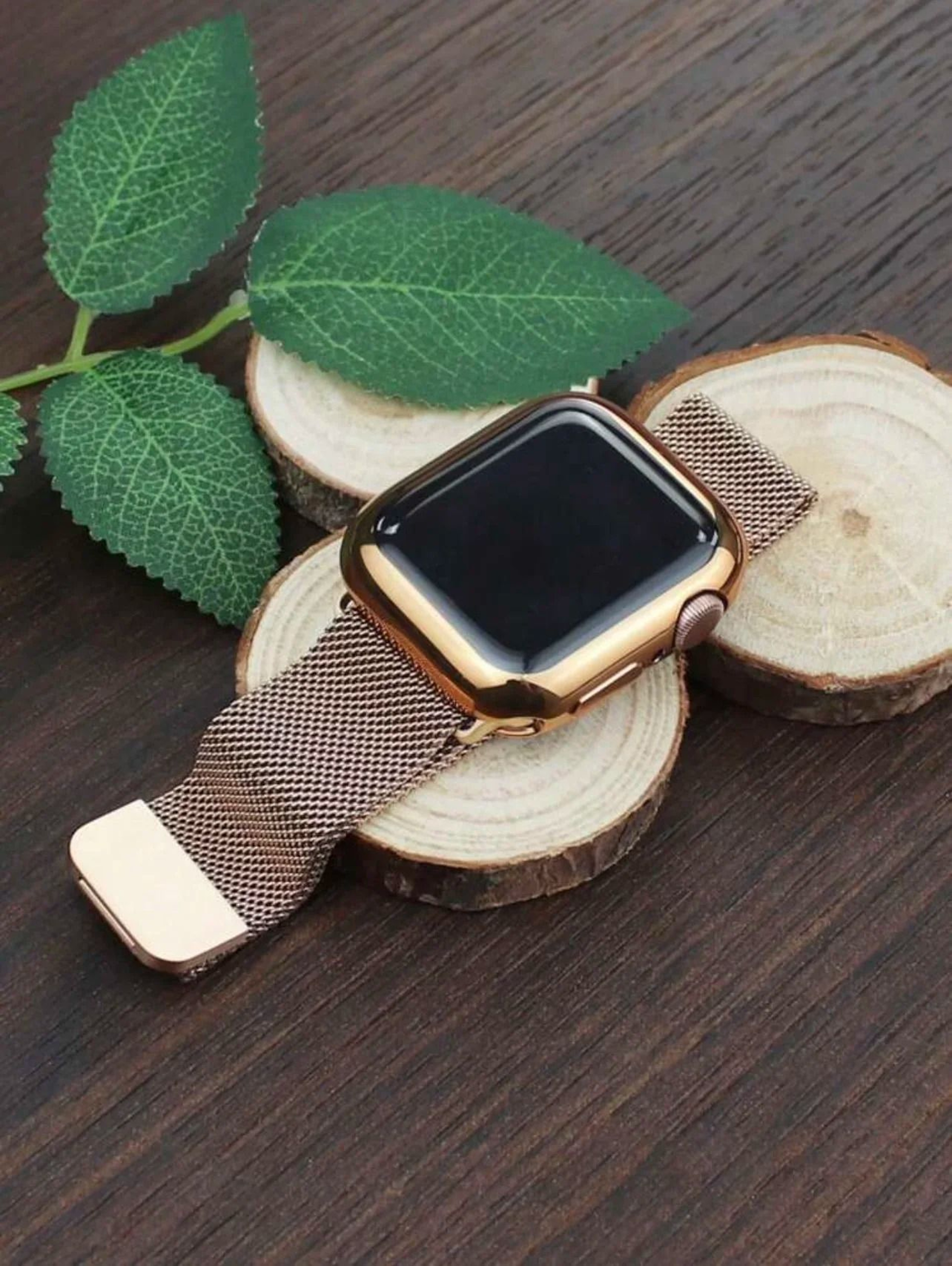2in1 Luxury Gold Metal Link Bracelet  FullCoverage Protective Shell Case Set 5