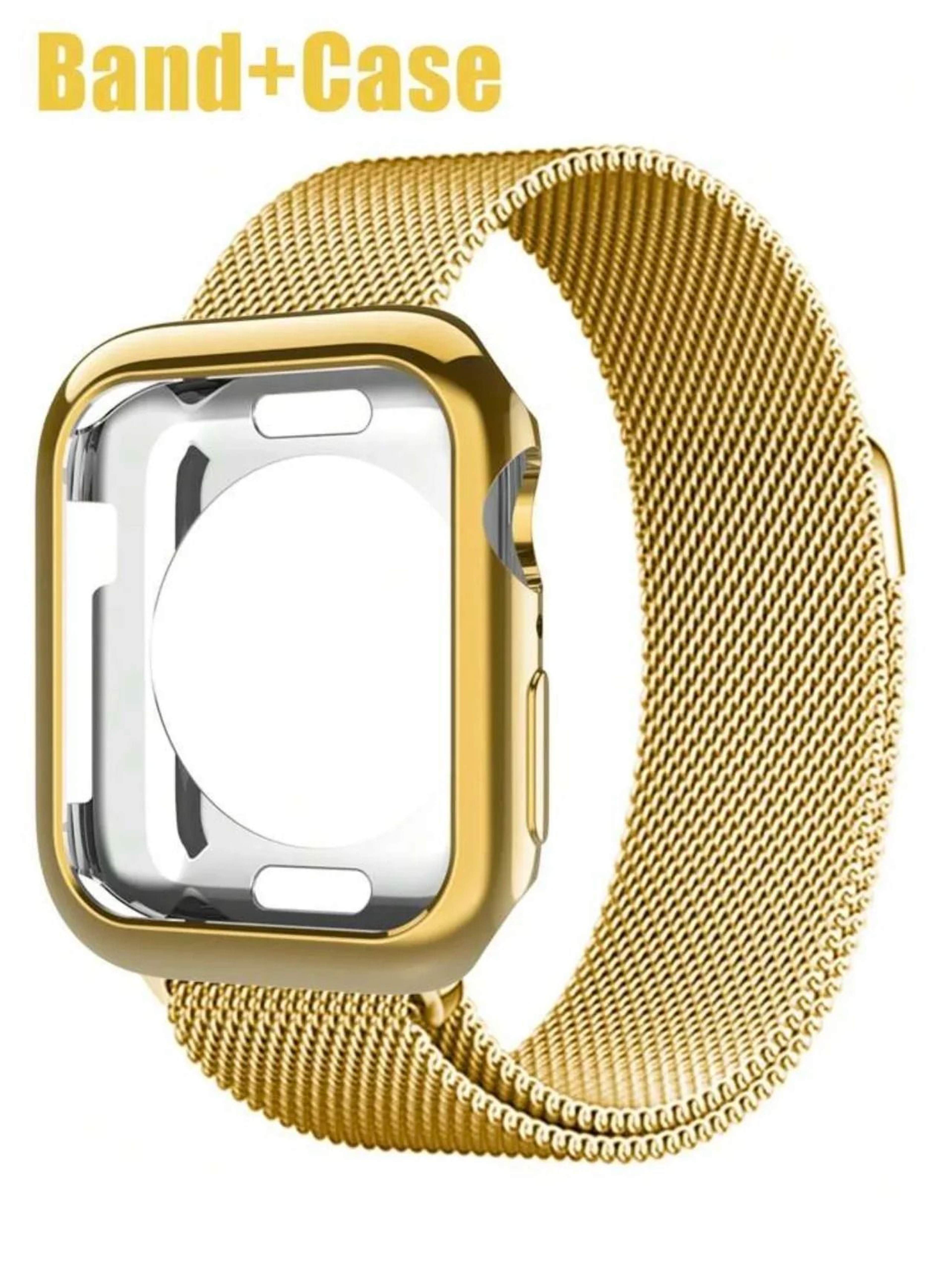 2in1 Luxury Gold Metal Link Bracelet  FullCoverage Protective Shell Case Set 7