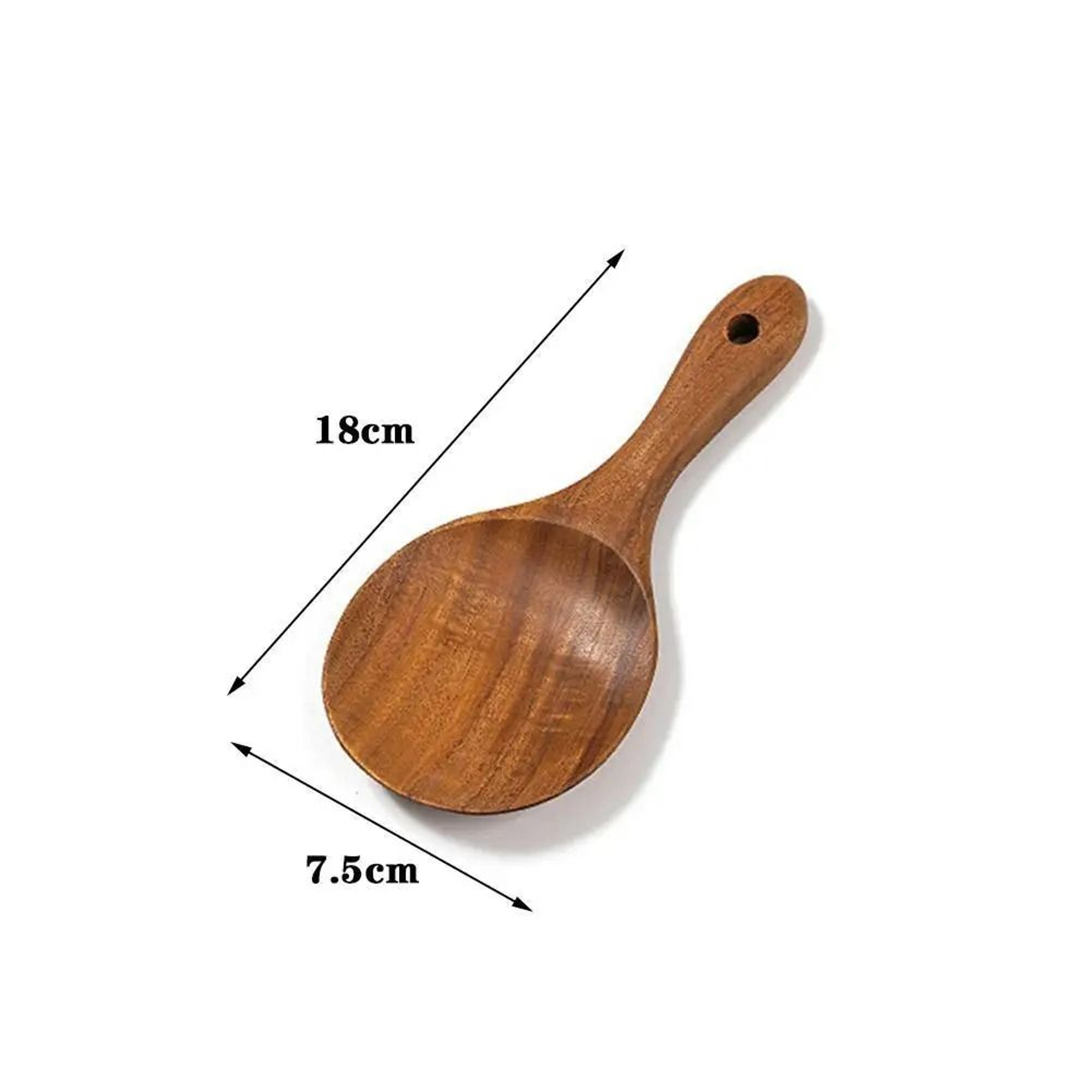 Handcrafted Natural Wooden Rice Paddle  Serving Scoop 5