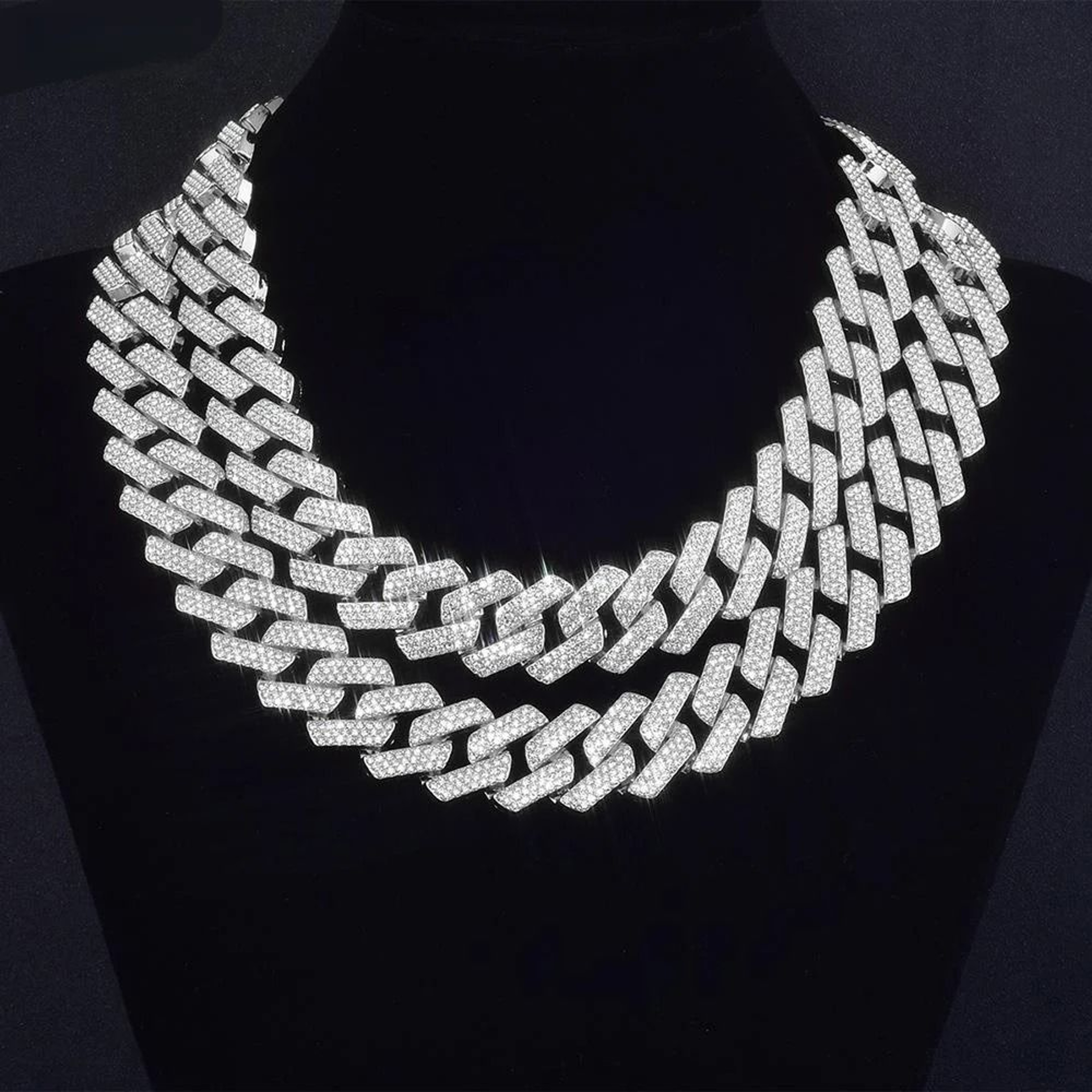 Iced Out 3Row Micro Pave CZ Cuban Link Chain 3