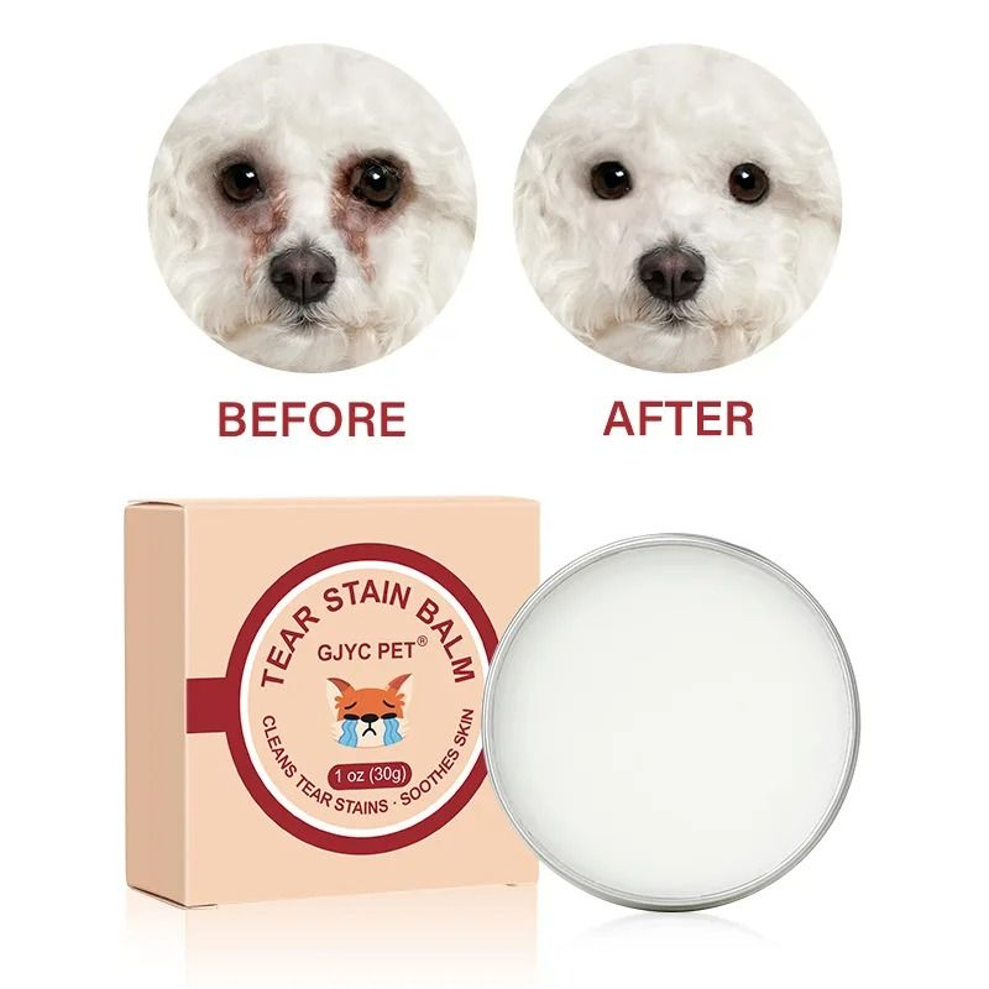 Natural Tear Stain Remover Balm For Dogs  Cats 2