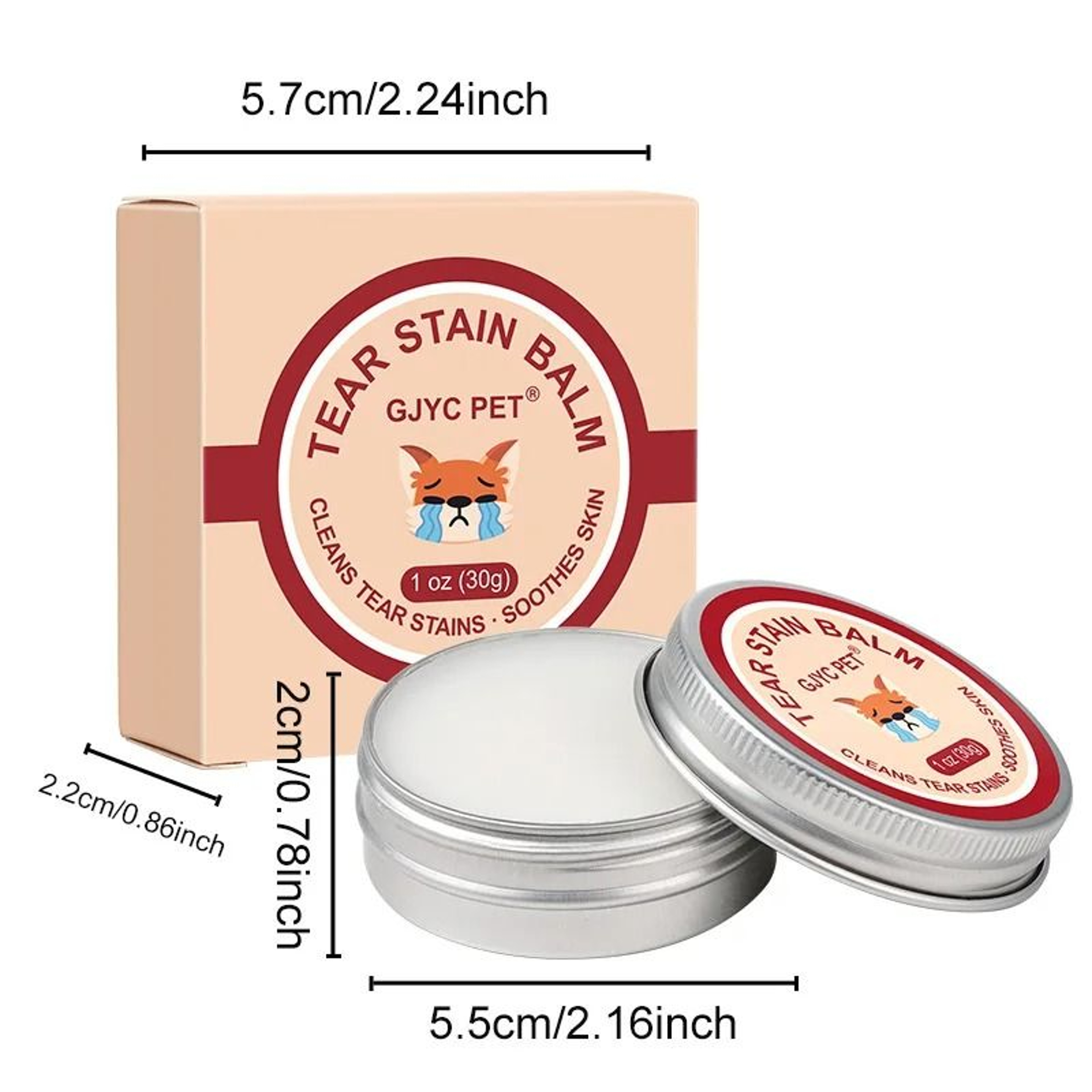 Natural Tear Stain Remover Balm For Dogs  Cats 5