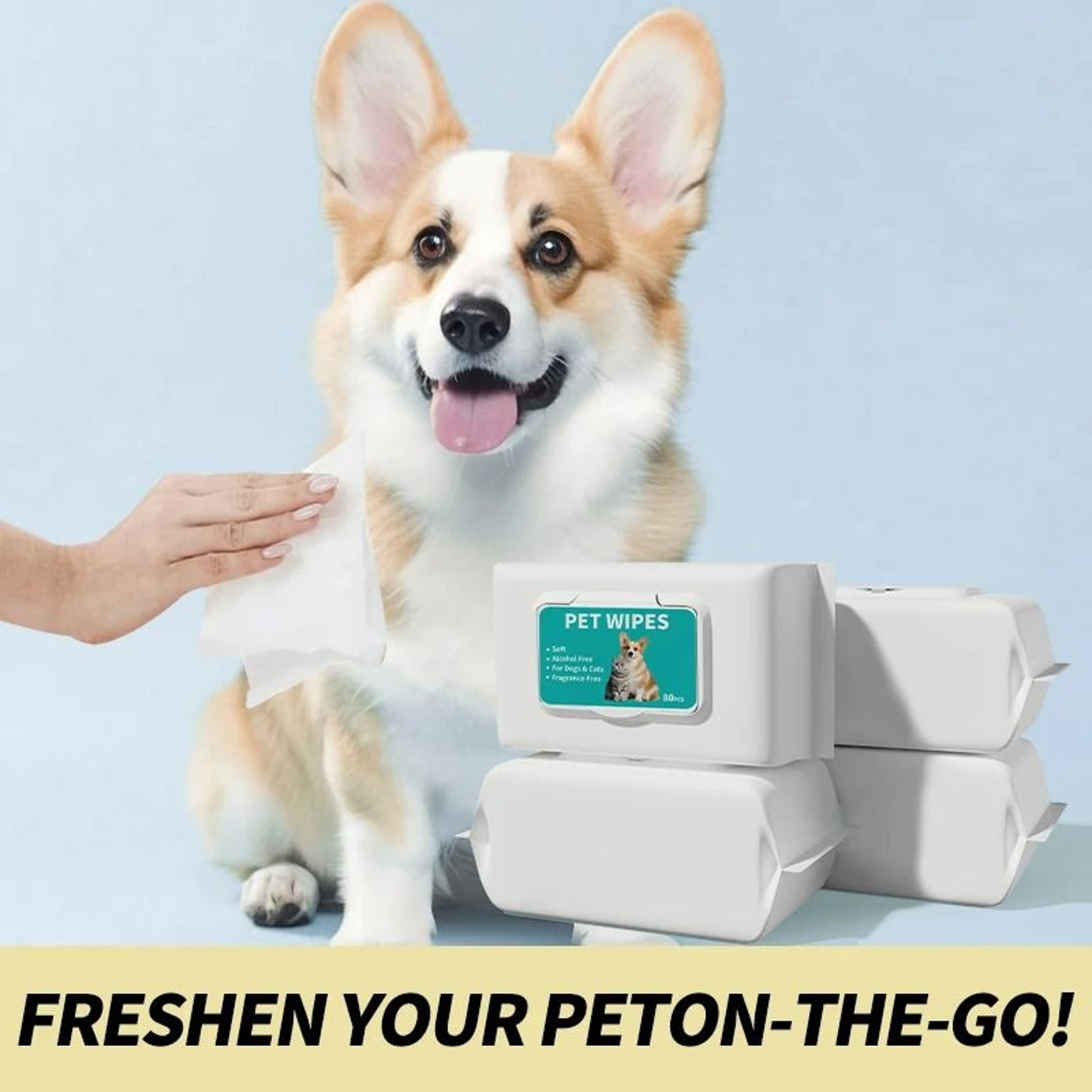 MultiPurpose PlantBased Pet Grooming Wipes For Dogs  Cats 2