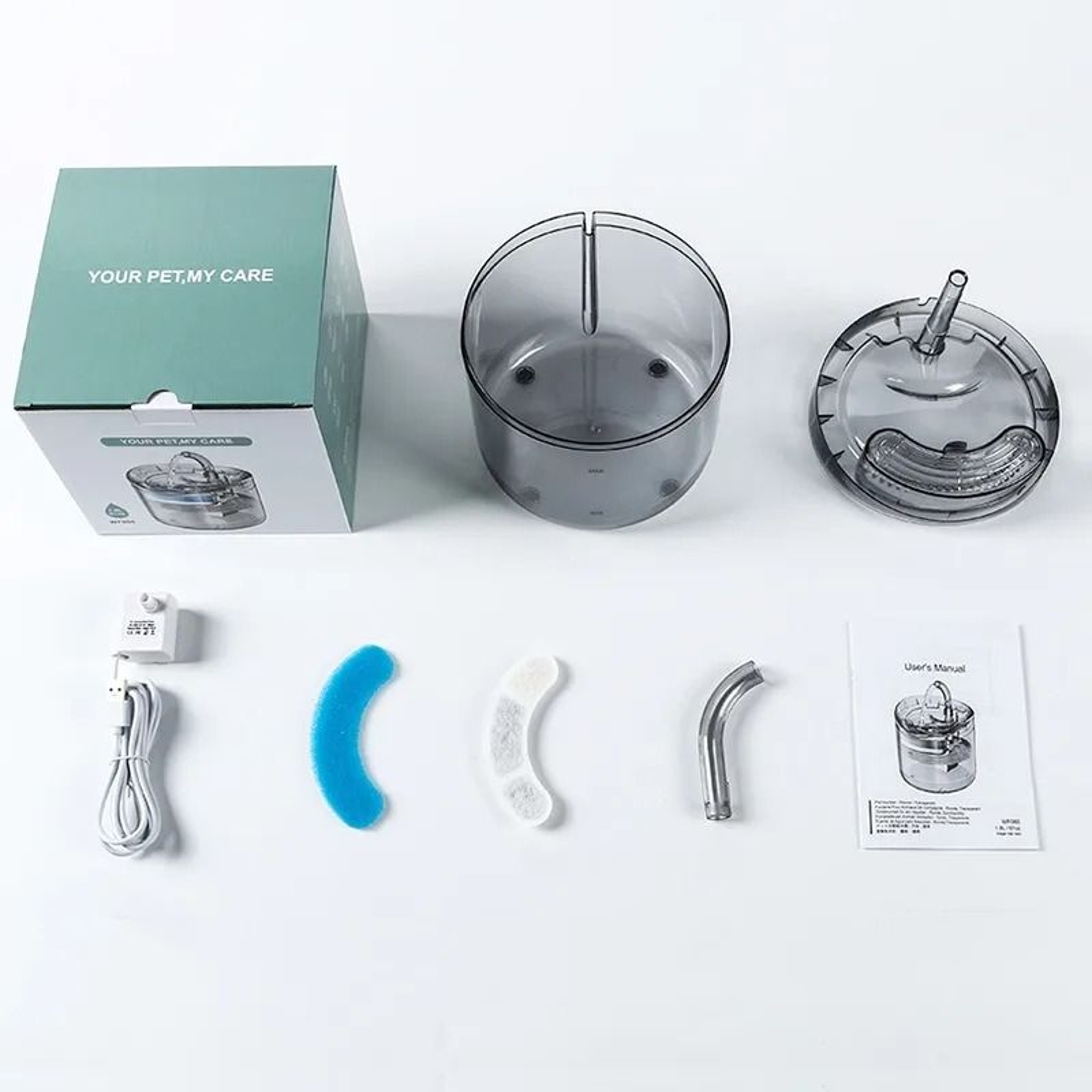 Automatic Smart Quiet Tilted Cat Water Fountain 4