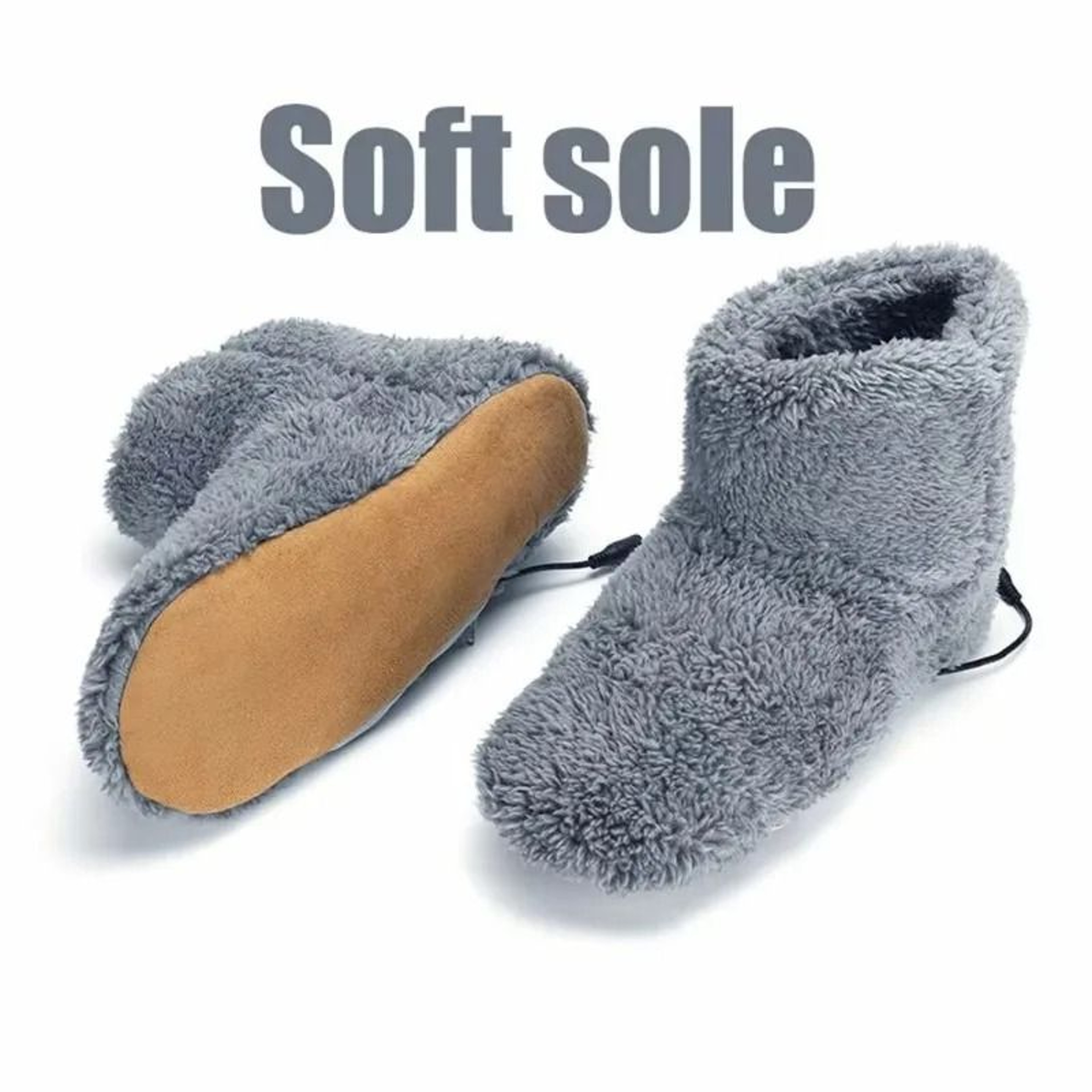 Plush USB Electric Heated Winter Boots  Slippers 4