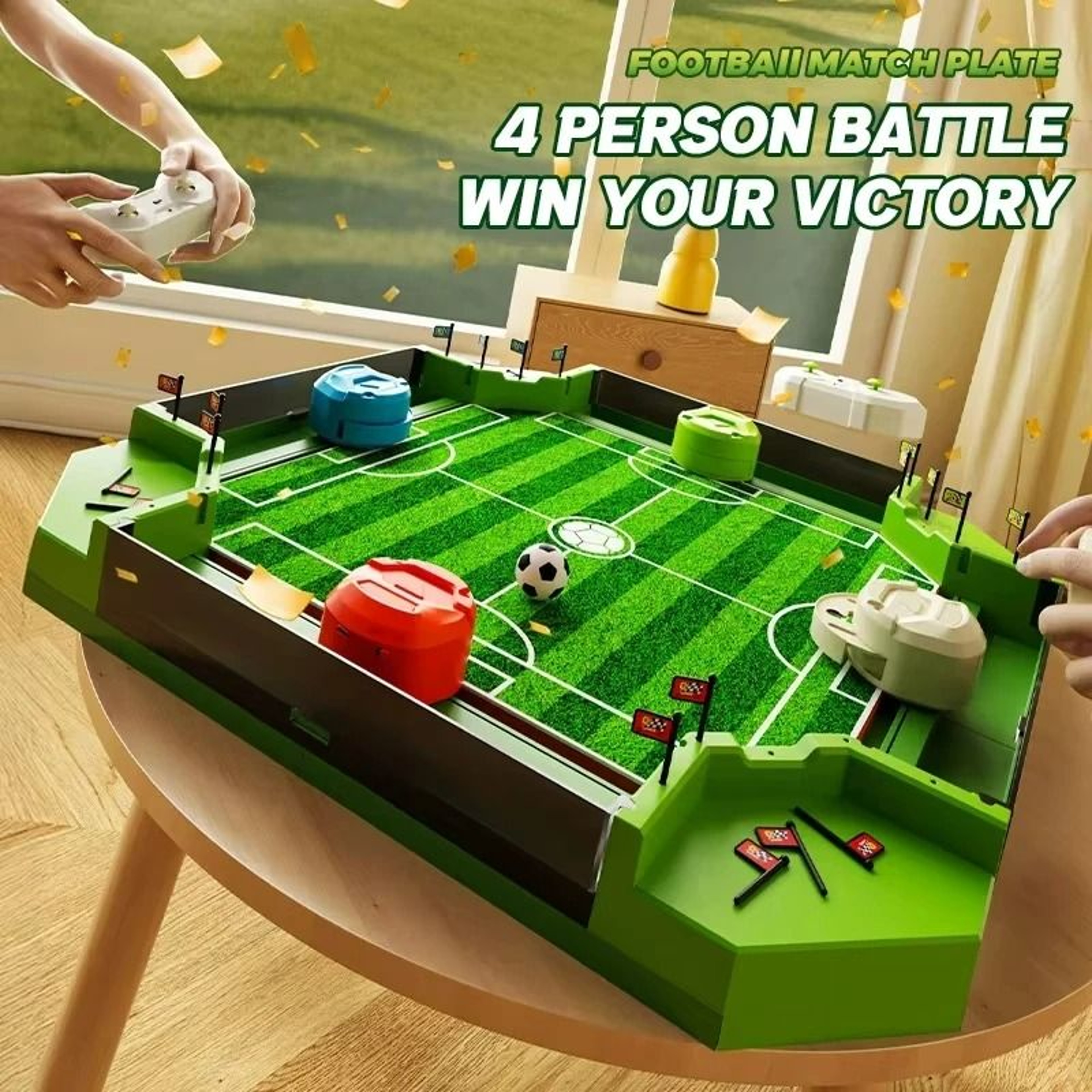4Player Interactive Tabletop Soccer Competition Game 0