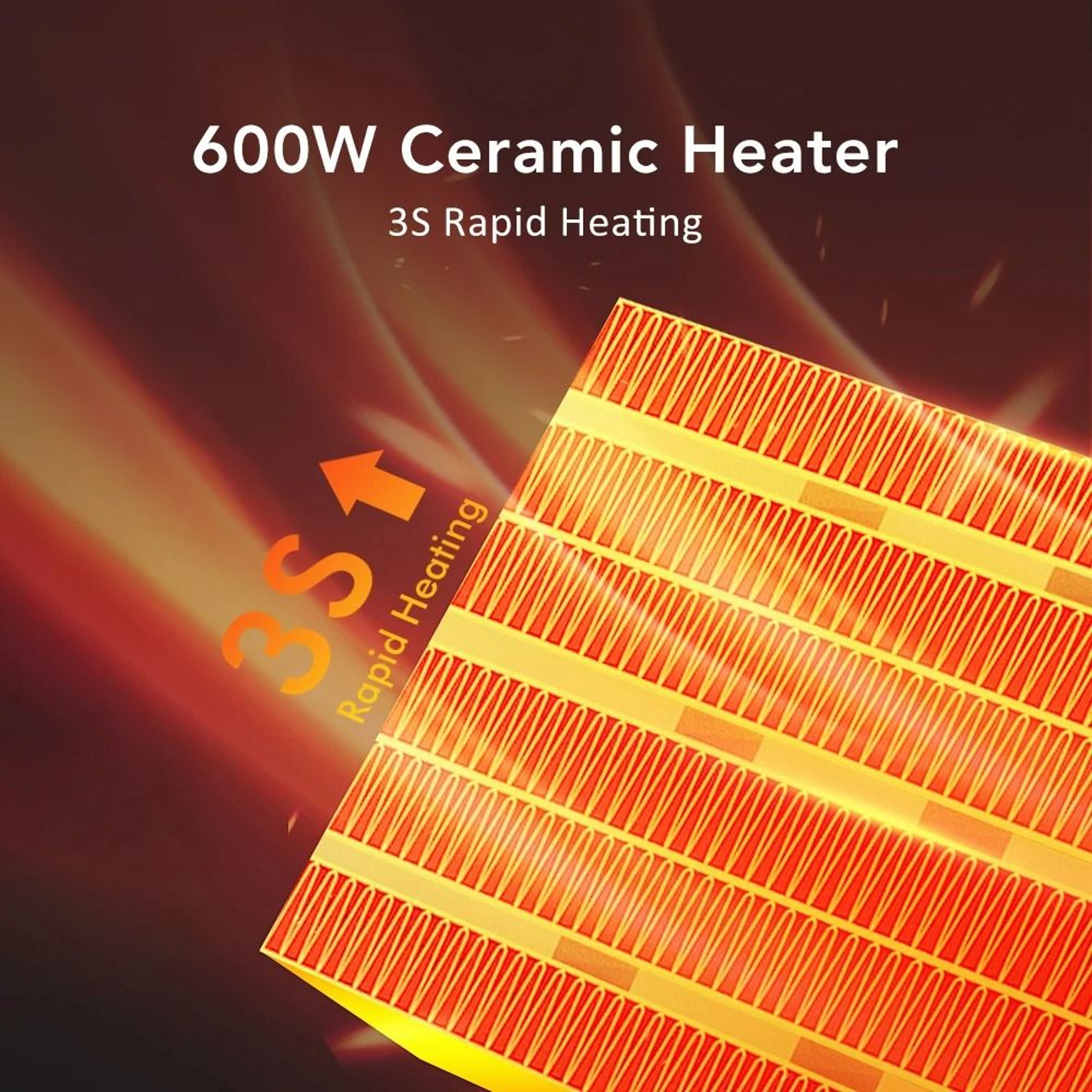 Wall Outlet PlugIn Electric Space Heater With Remote Control 1