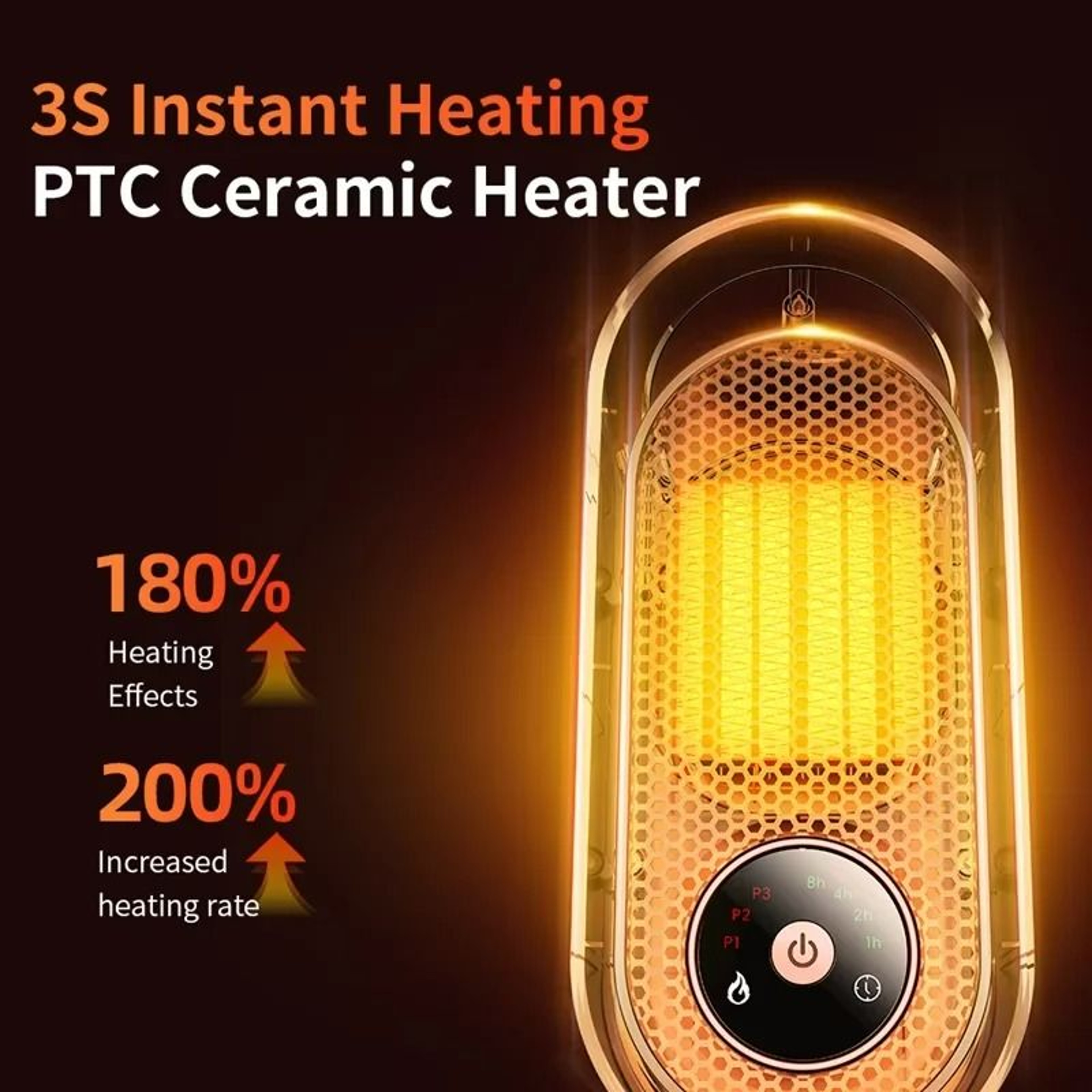 1000W Portable PTC Ceramic Small Space Heater 5