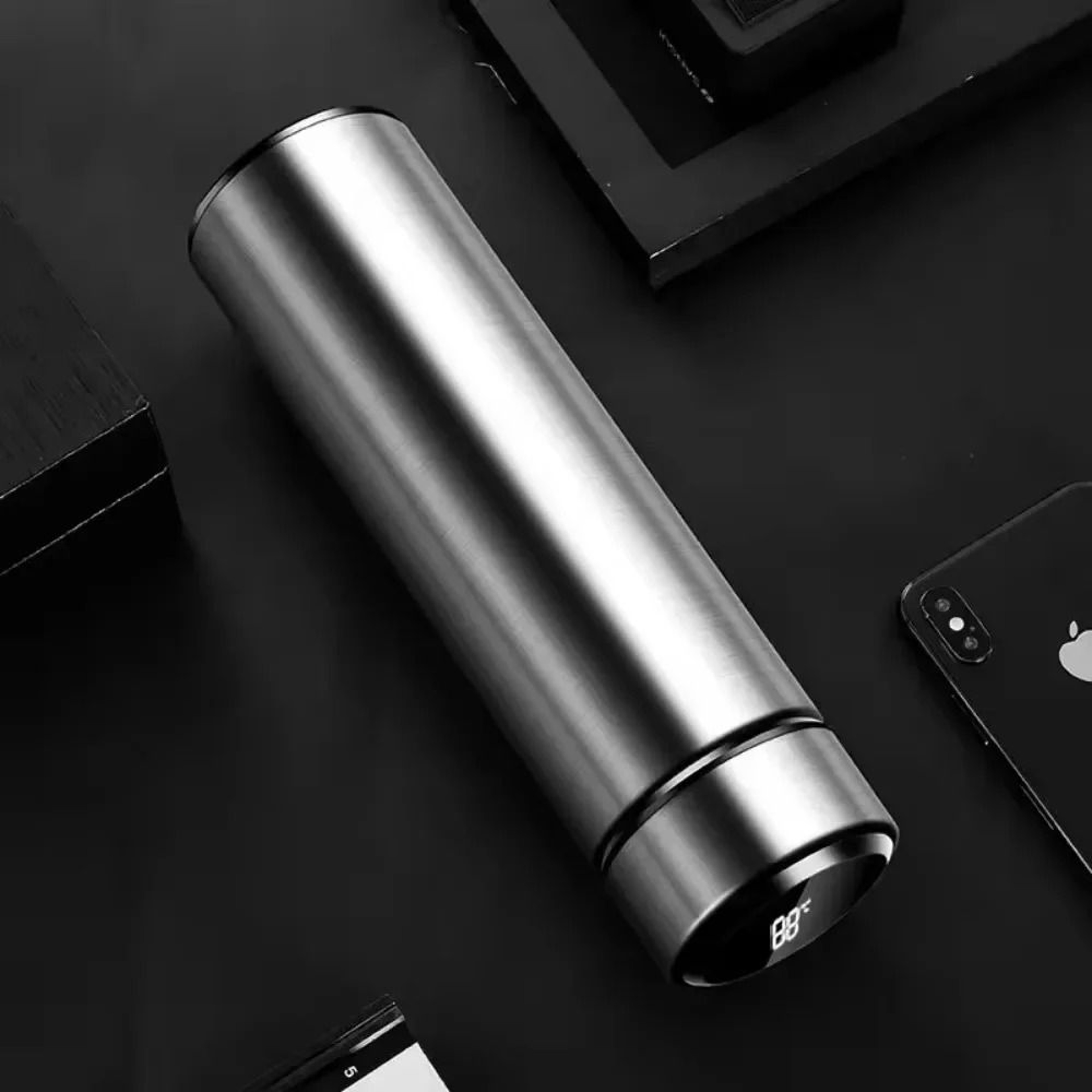 Smart LED Temperature Display Stainless Steel Thermos Bottle 6