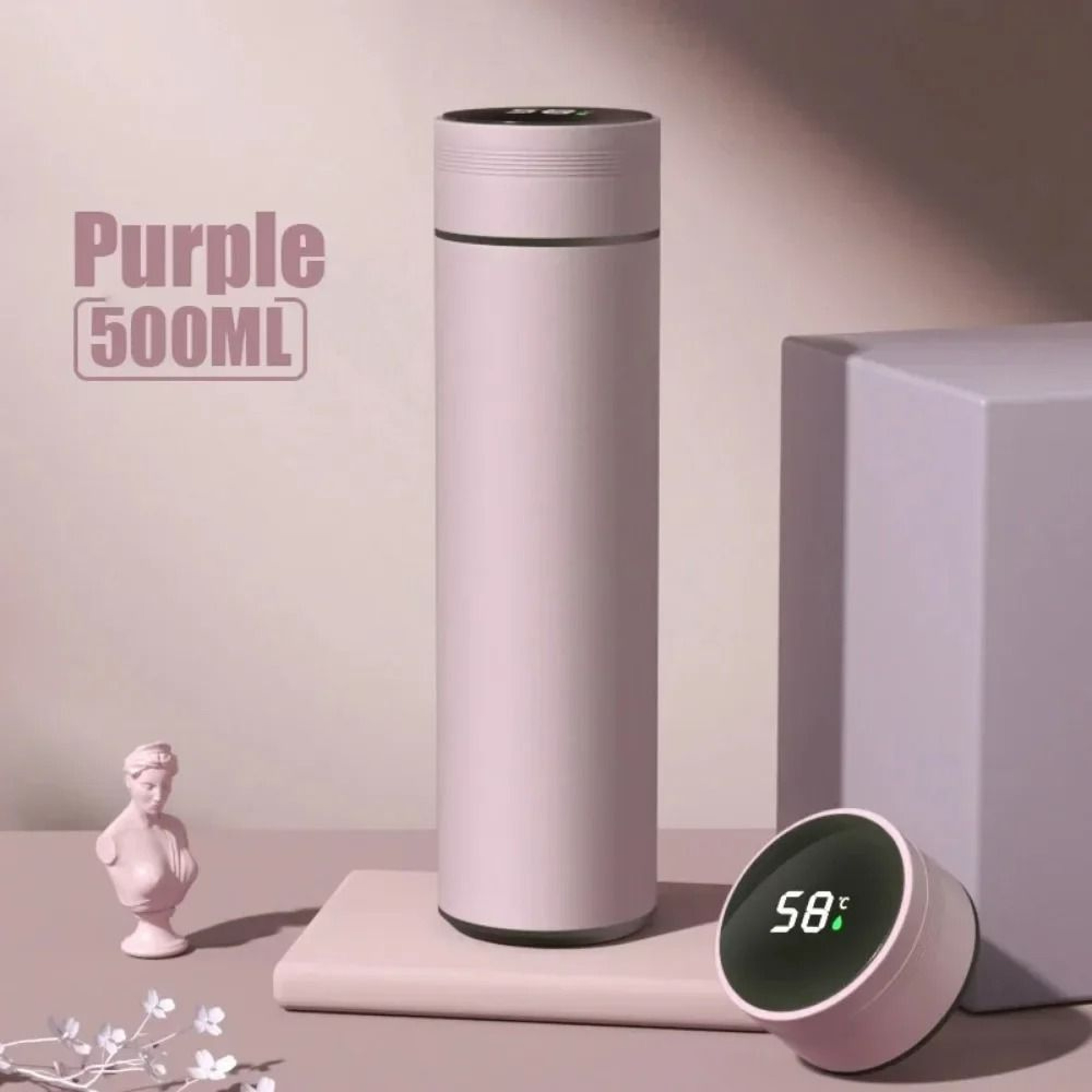 Smart LED Temperature Display Stainless Steel Thermos Bottle 14