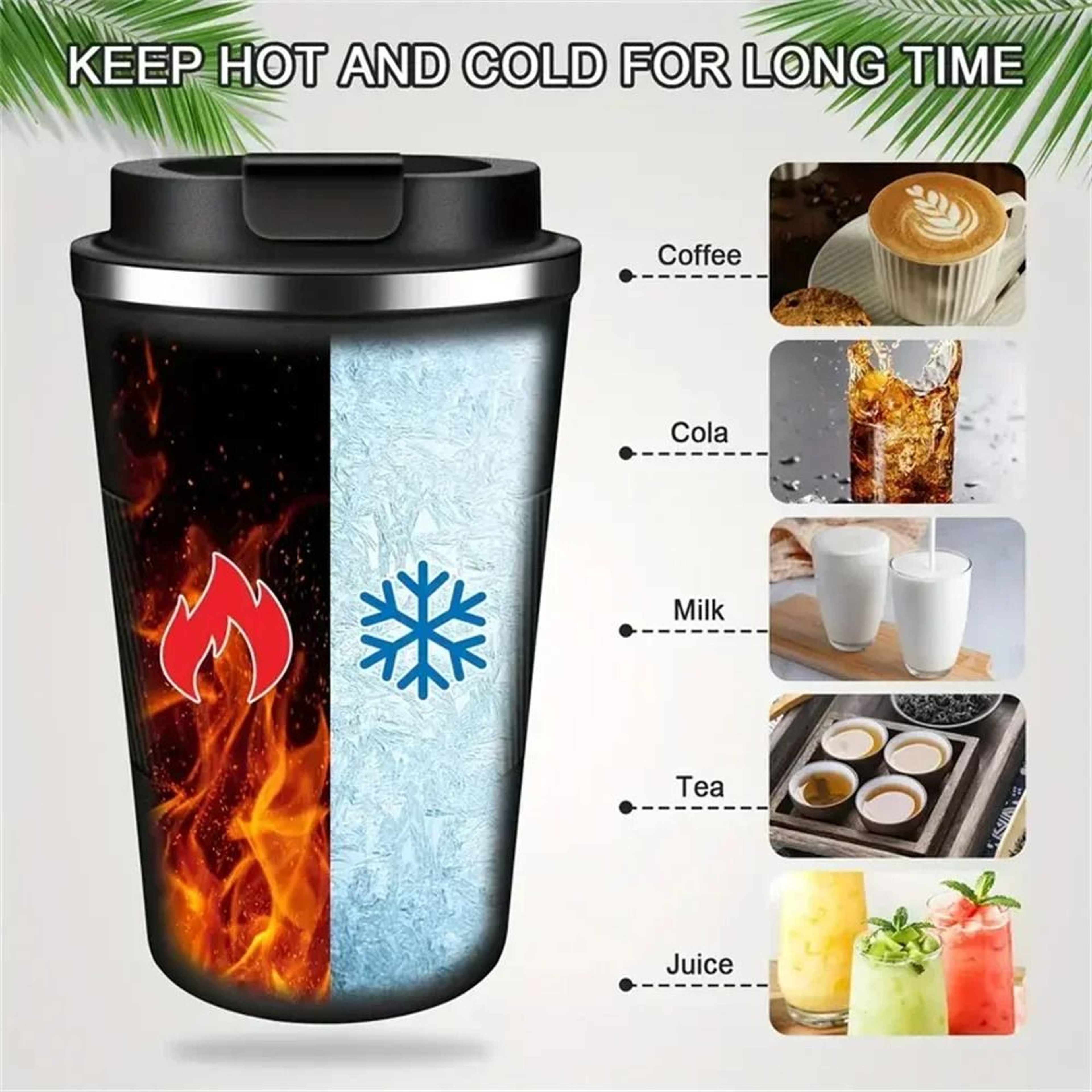 DoubleWall Stainless Steel Travel Coffee Mug  Thermo Cup 4