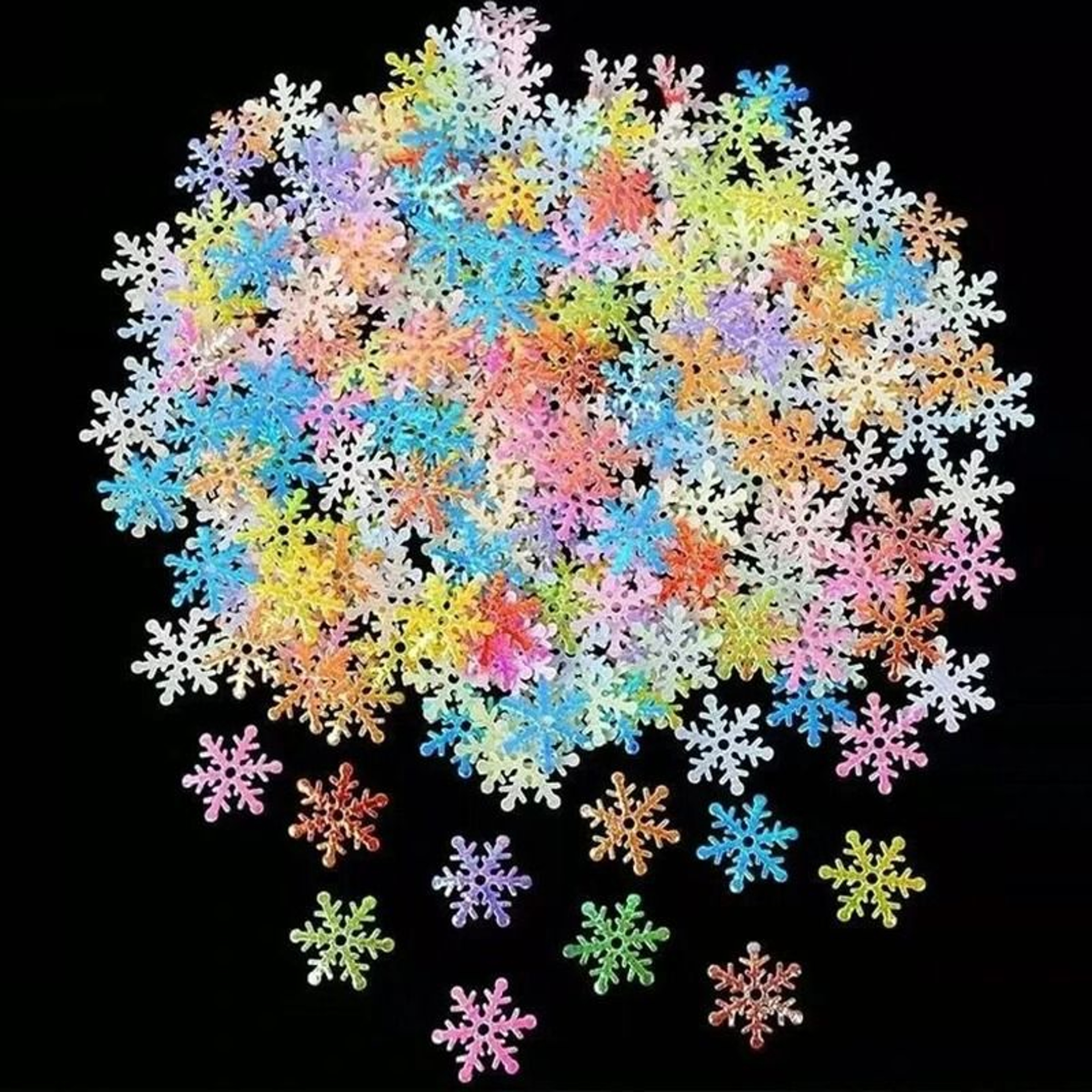 300Piece Artificial Christmas Snowflake Confetti 3