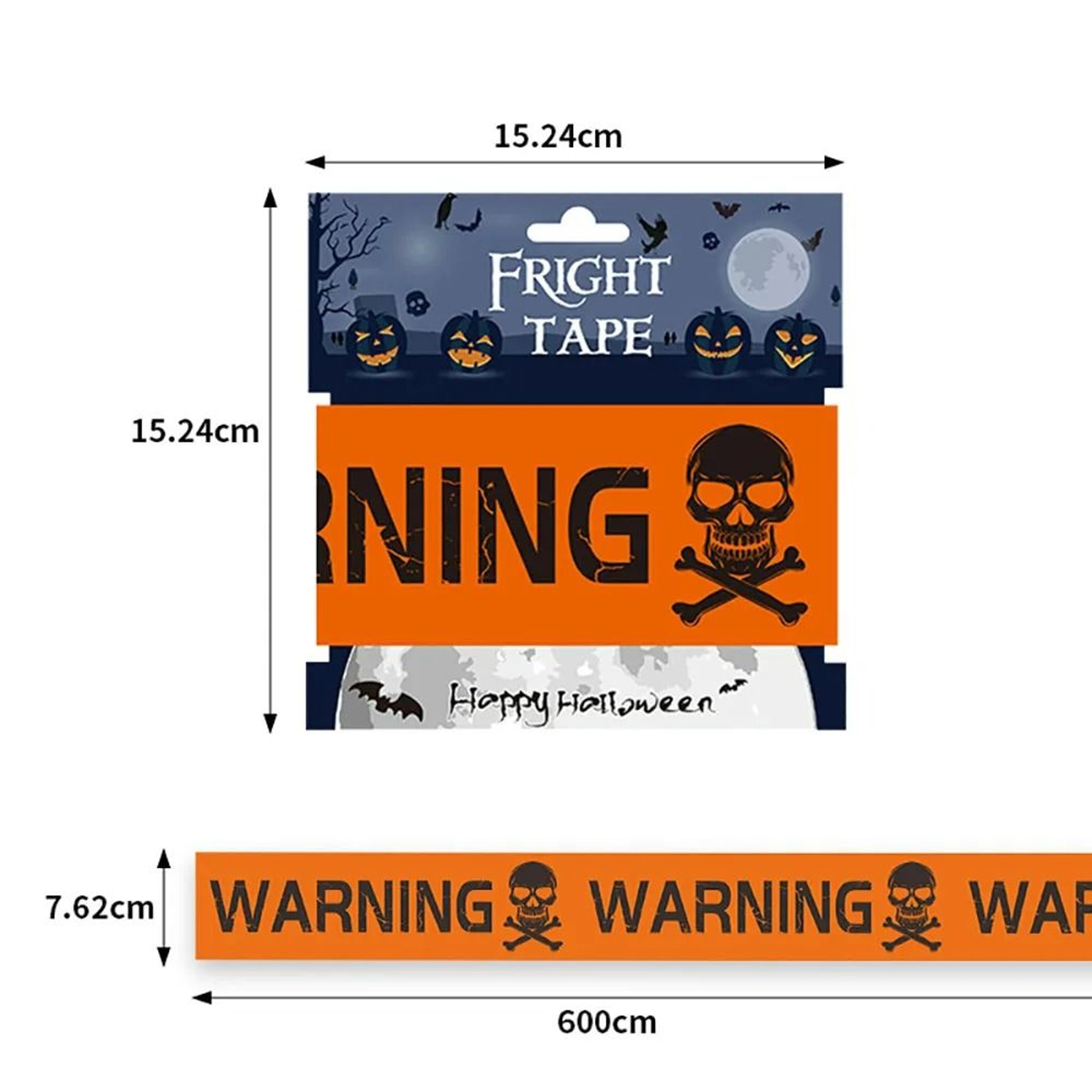 Halloween Spooky Caution  Danger Warning Barrier Tape Prop 7