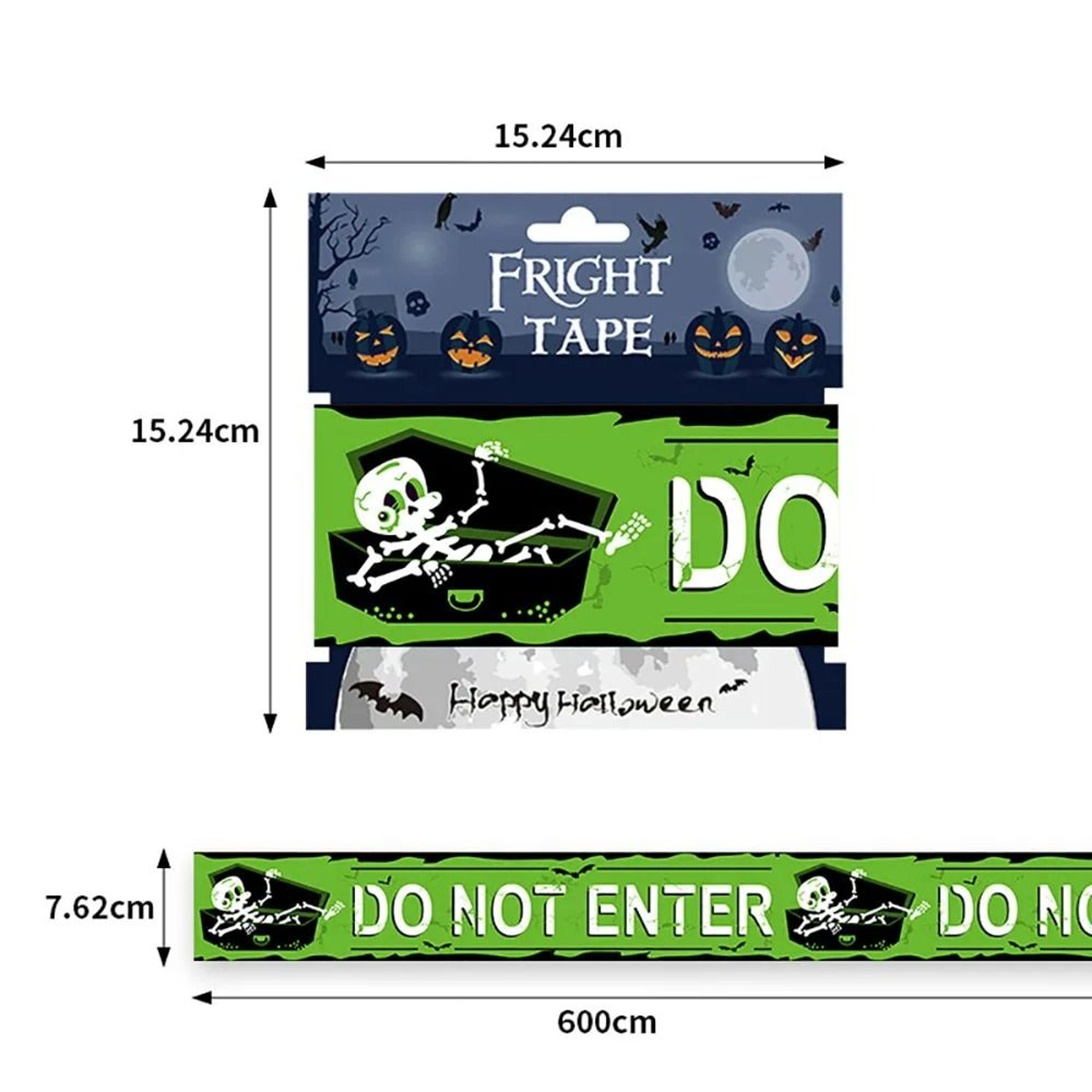 Halloween Spooky Caution  Danger Warning Barrier Tape Prop 10