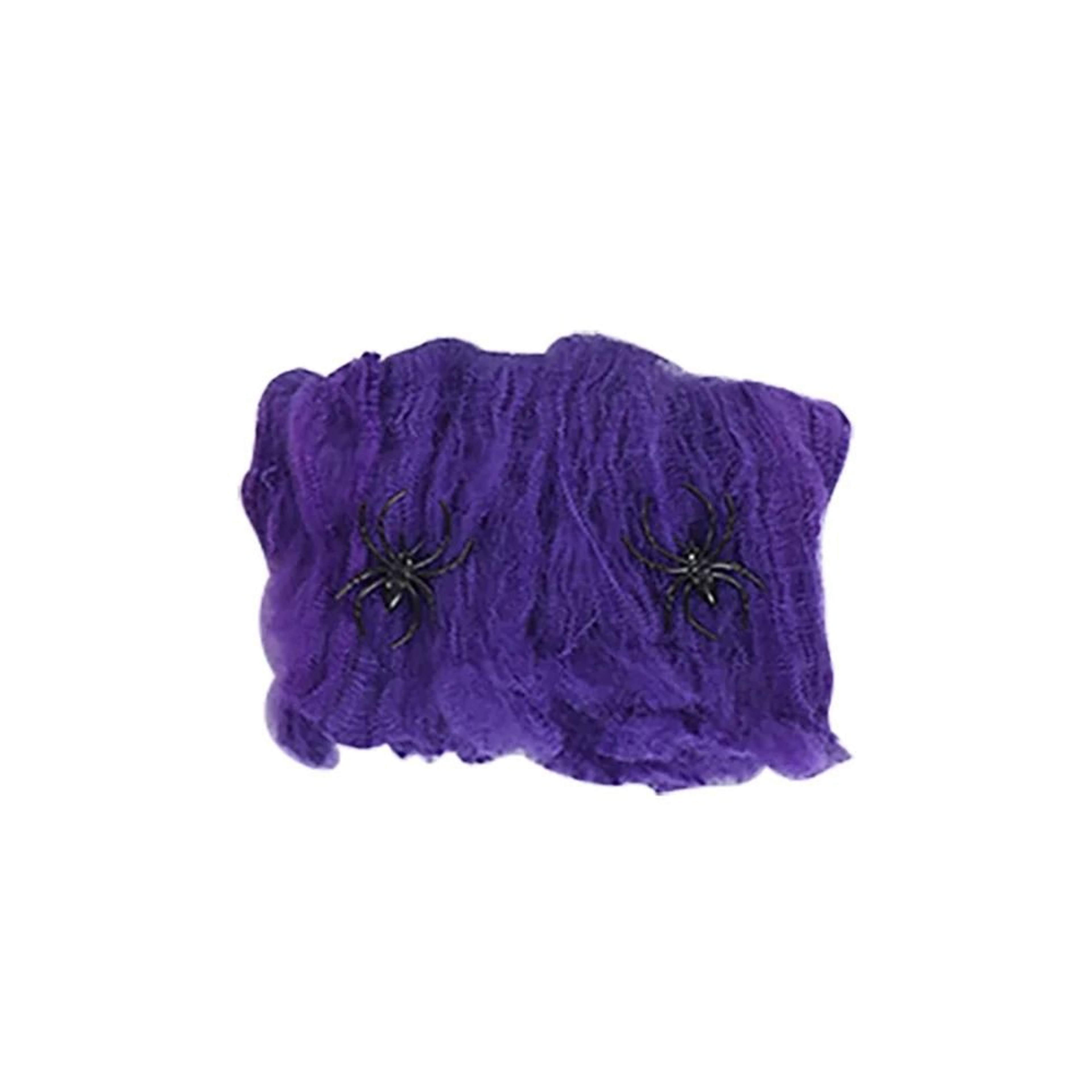Stretchy Artificial Halloween Cobweb  Fake Spider Web Decor 9