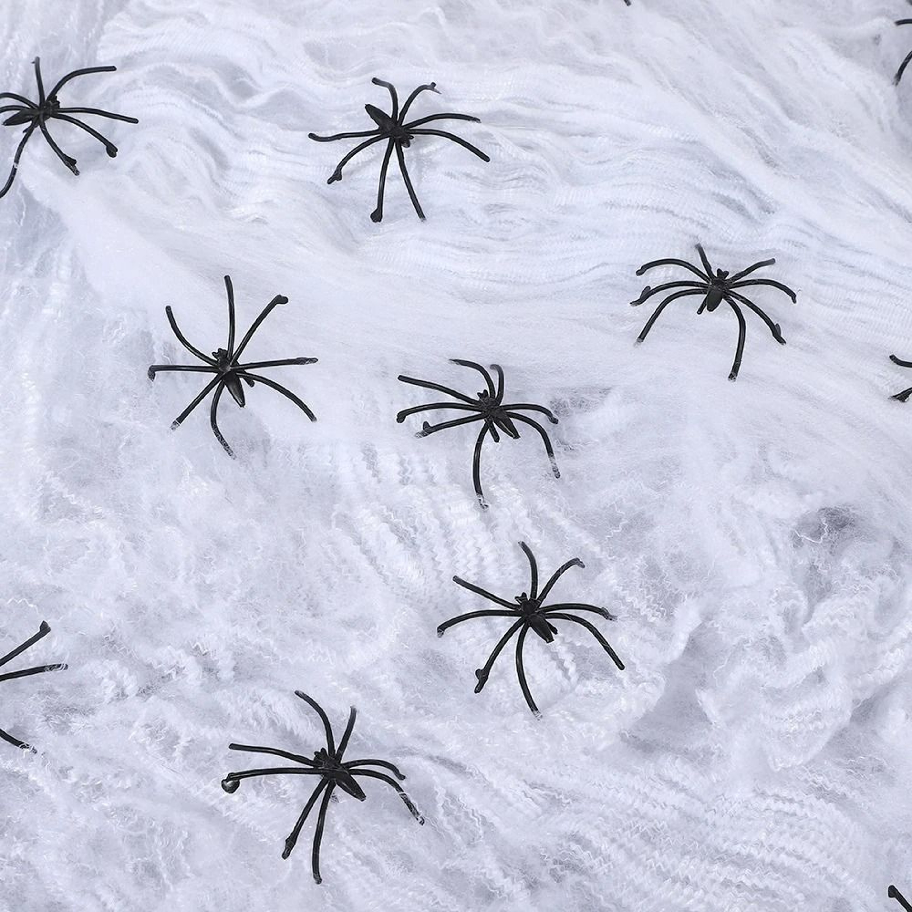 Stretchy Artificial Halloween Cobweb  Fake Spider Web Decor 3