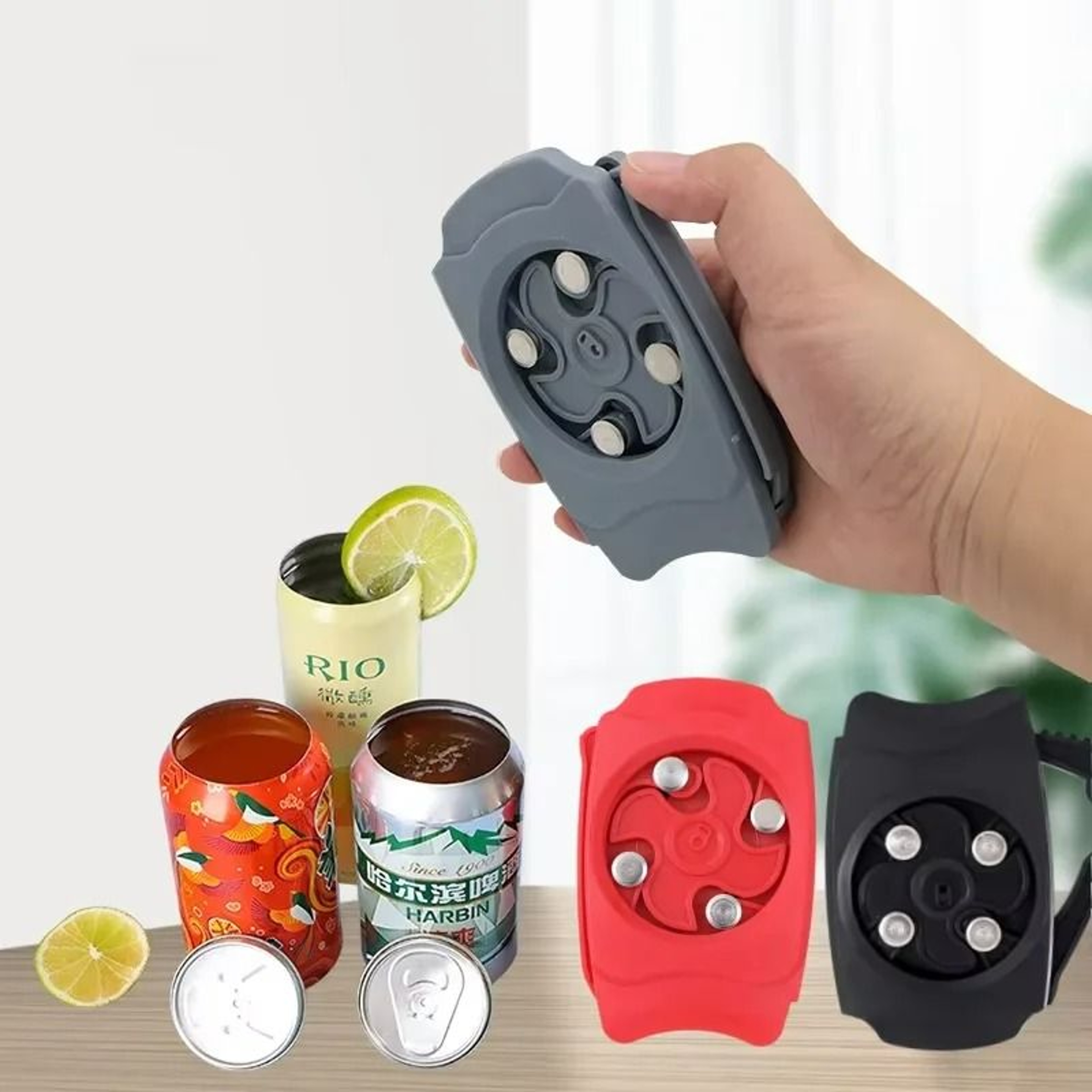 Creative Multifunctional Beer  Beverage Can Opener Tool 0
