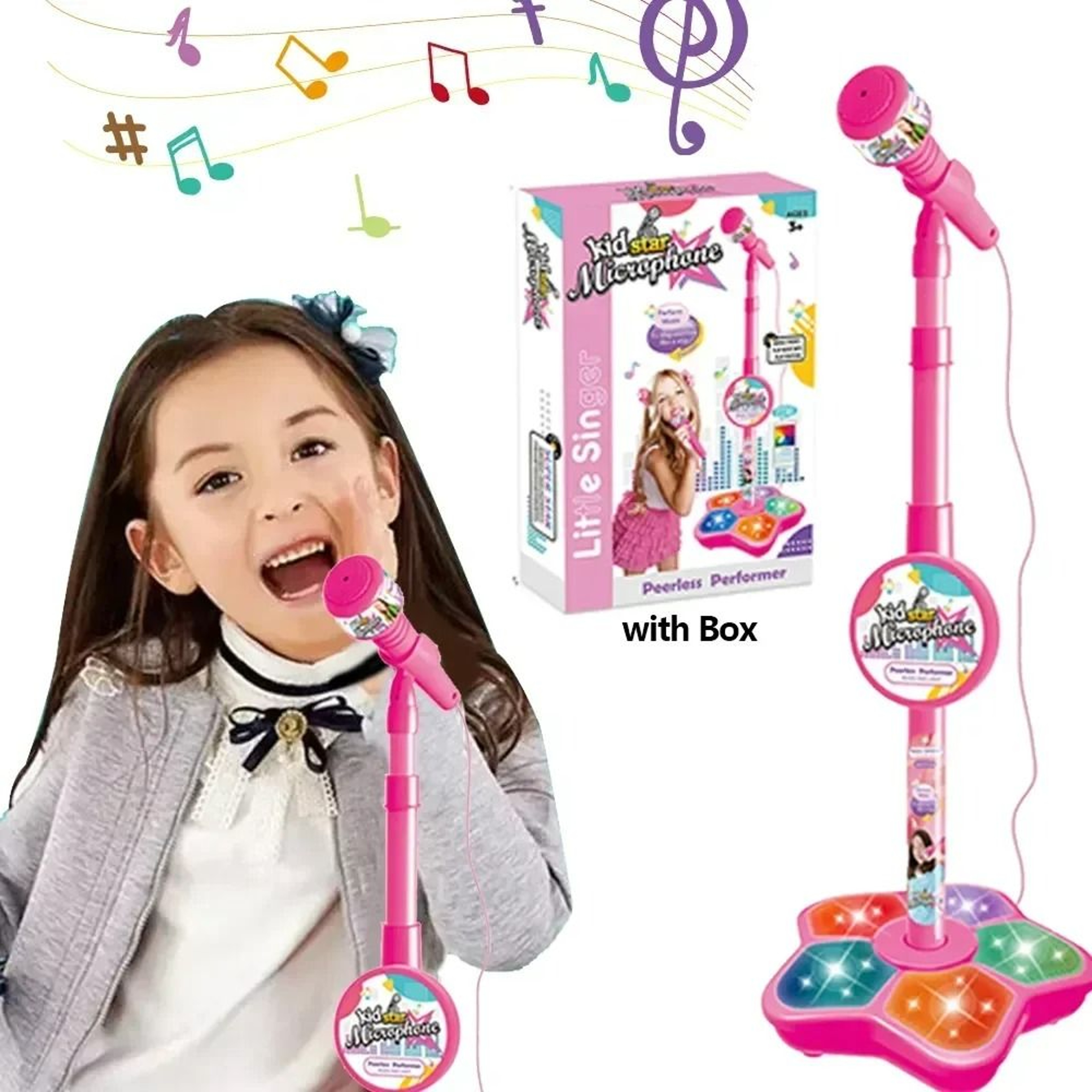 Kids Adjustable Standing Karaoke Microphone  Music Toy 1