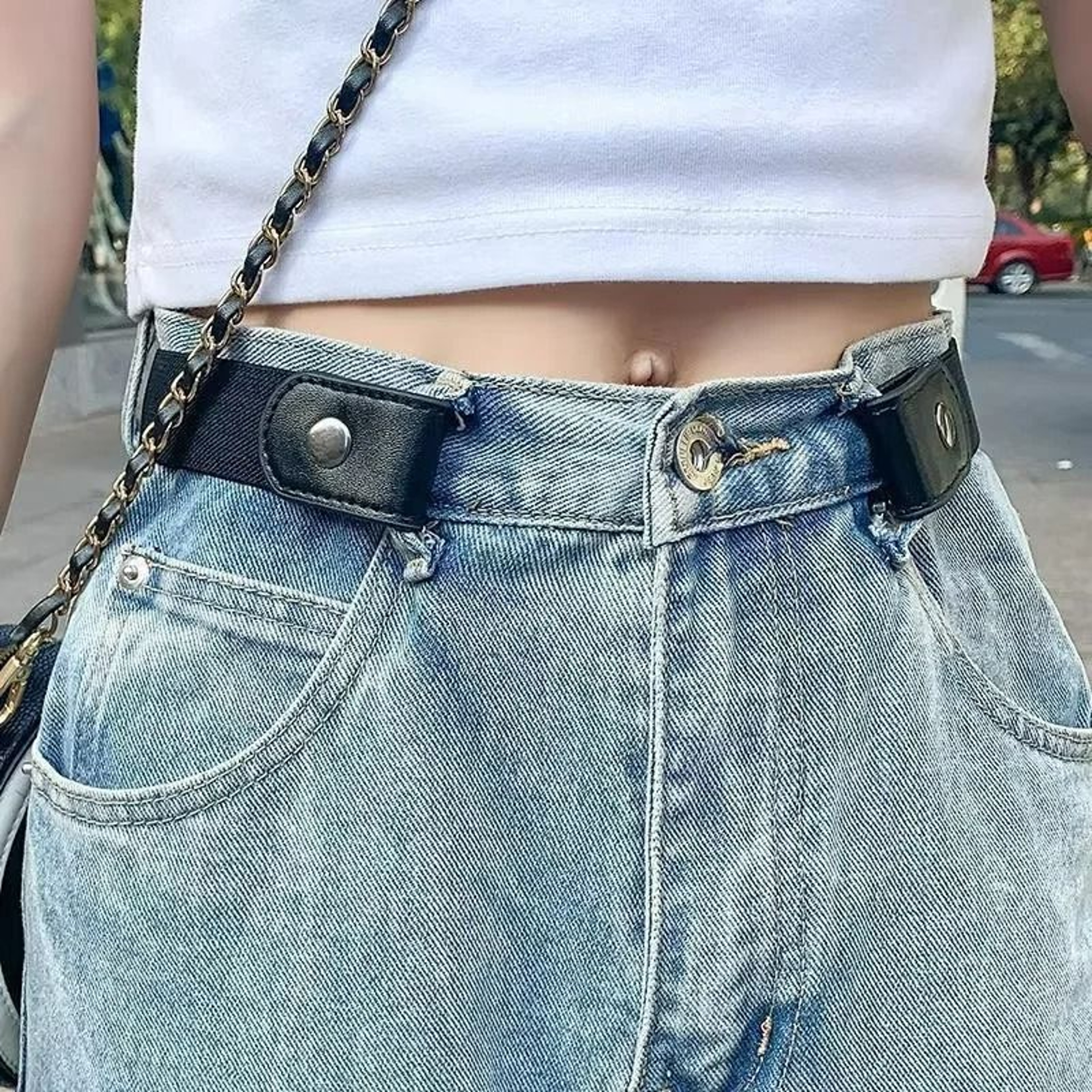Adjustable Stretch Elastic BuckleFree Invisible Belt 2