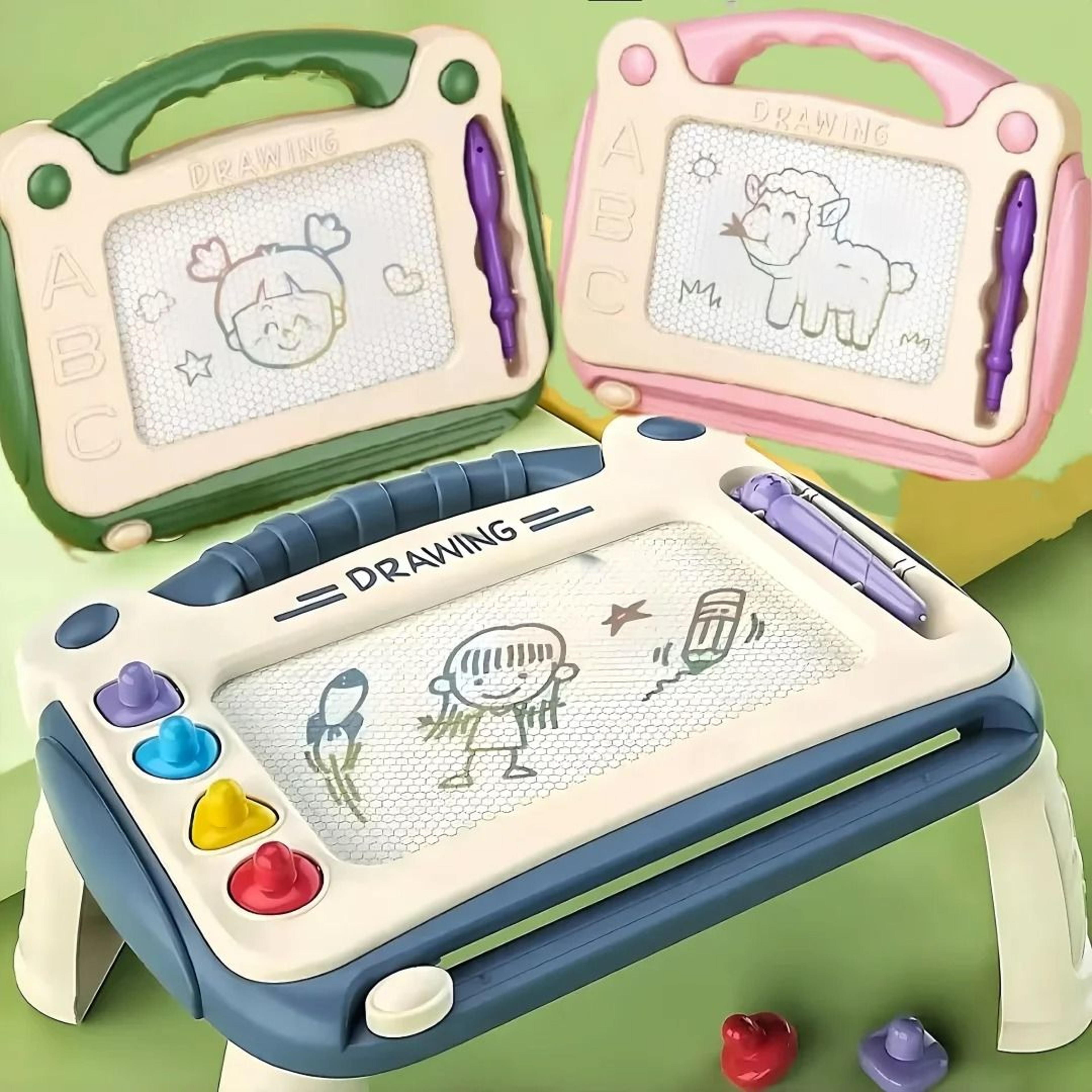 Magnetic Colored Graffiti Erasable Drawing Board 0