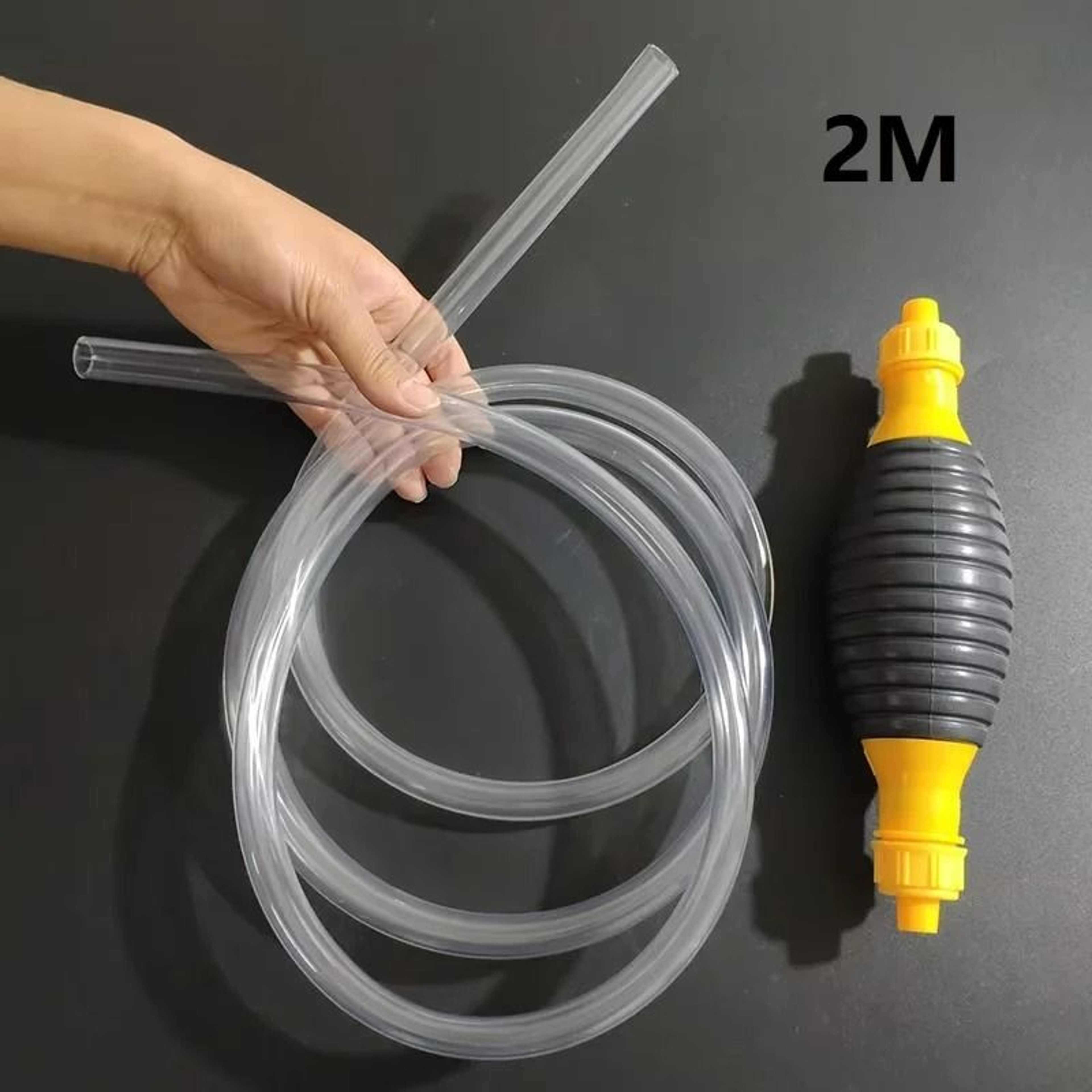 Portable Manual Fluid Siphon  Fuel Transfer Pump 8