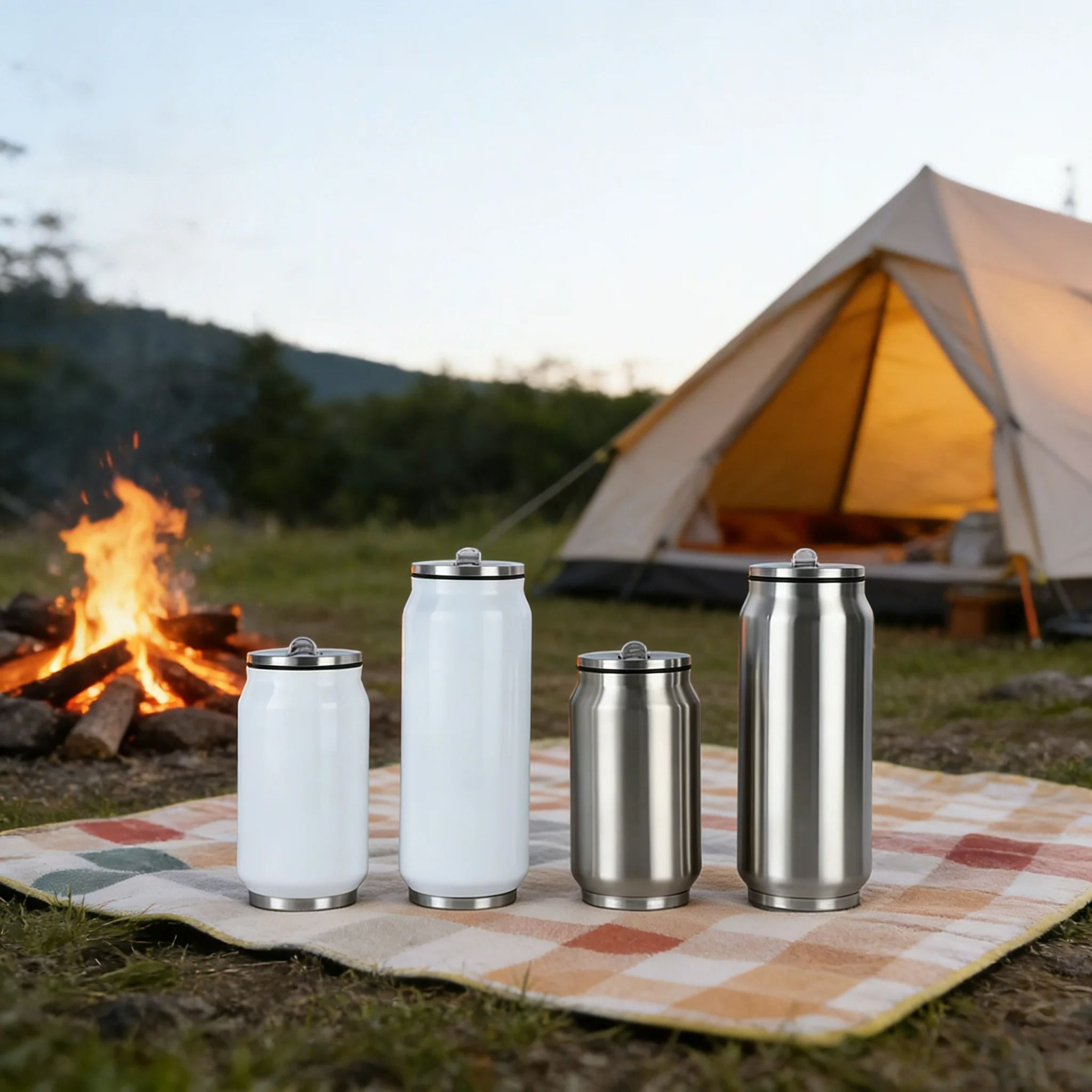 Stainless Steel Vacuum Insulated Cola Can Water Bottle 2