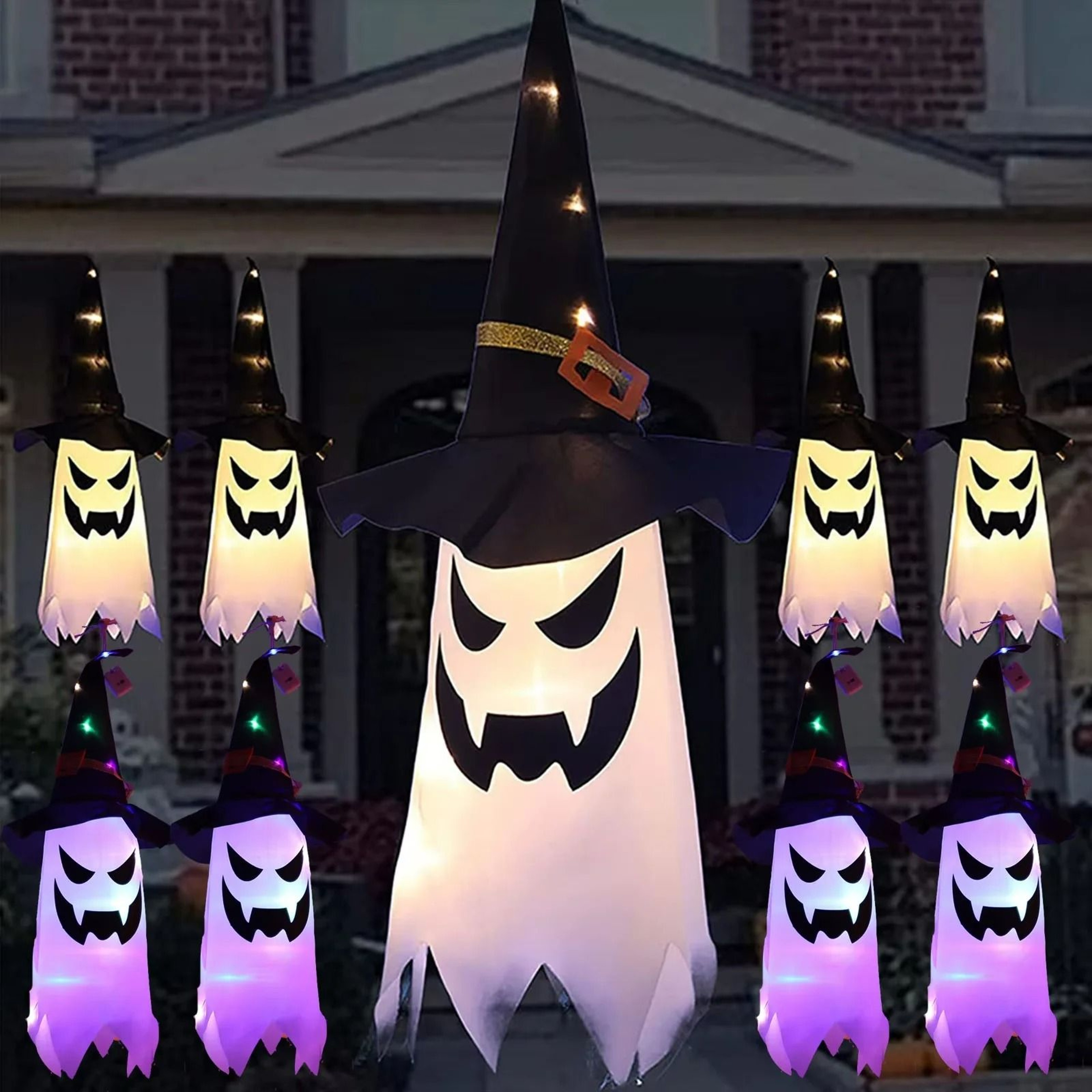 Halloween Glowing Ghost Hanging Pendant 0