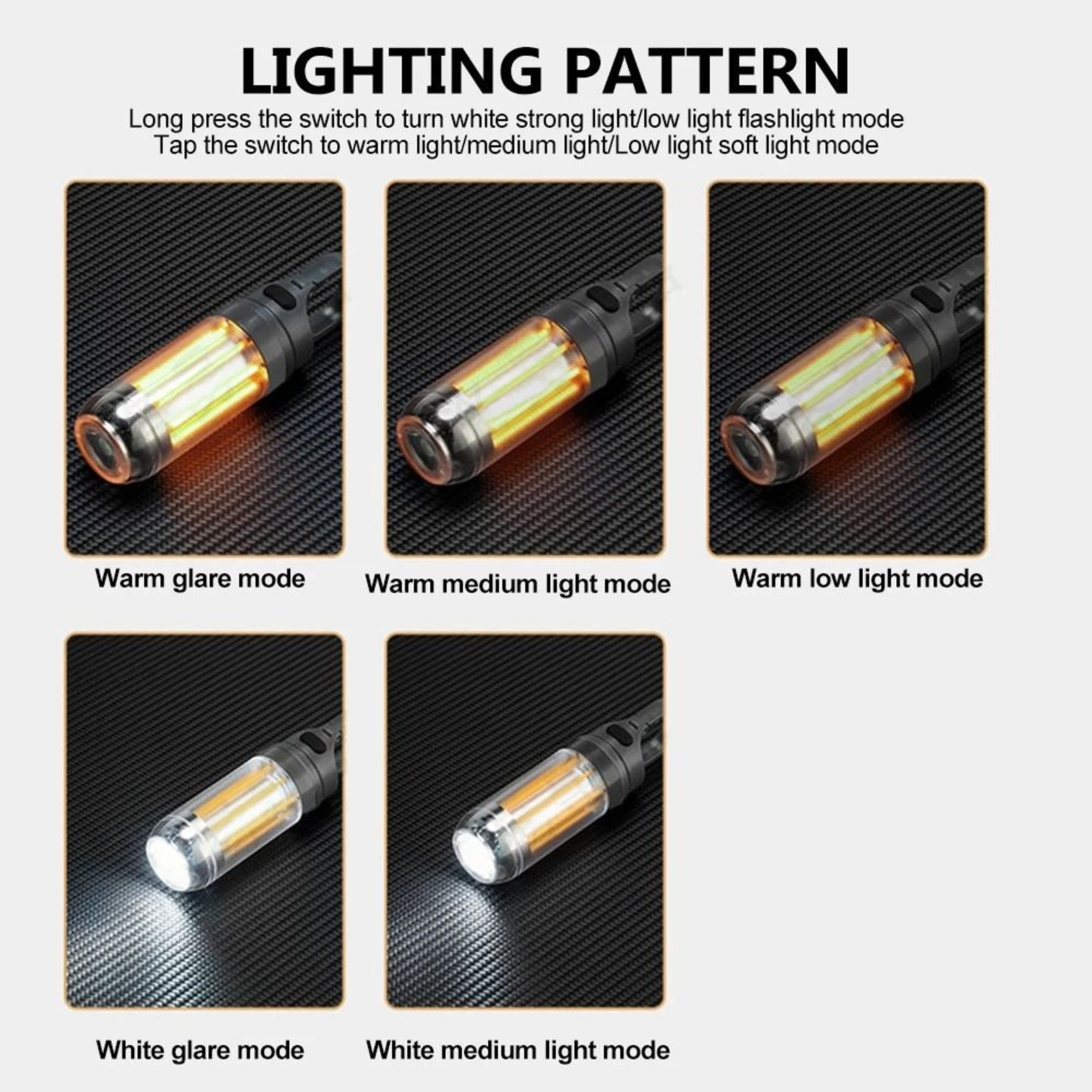 LED Rechargeable Camping Lantern  Portable Outdoor Flashlight 4